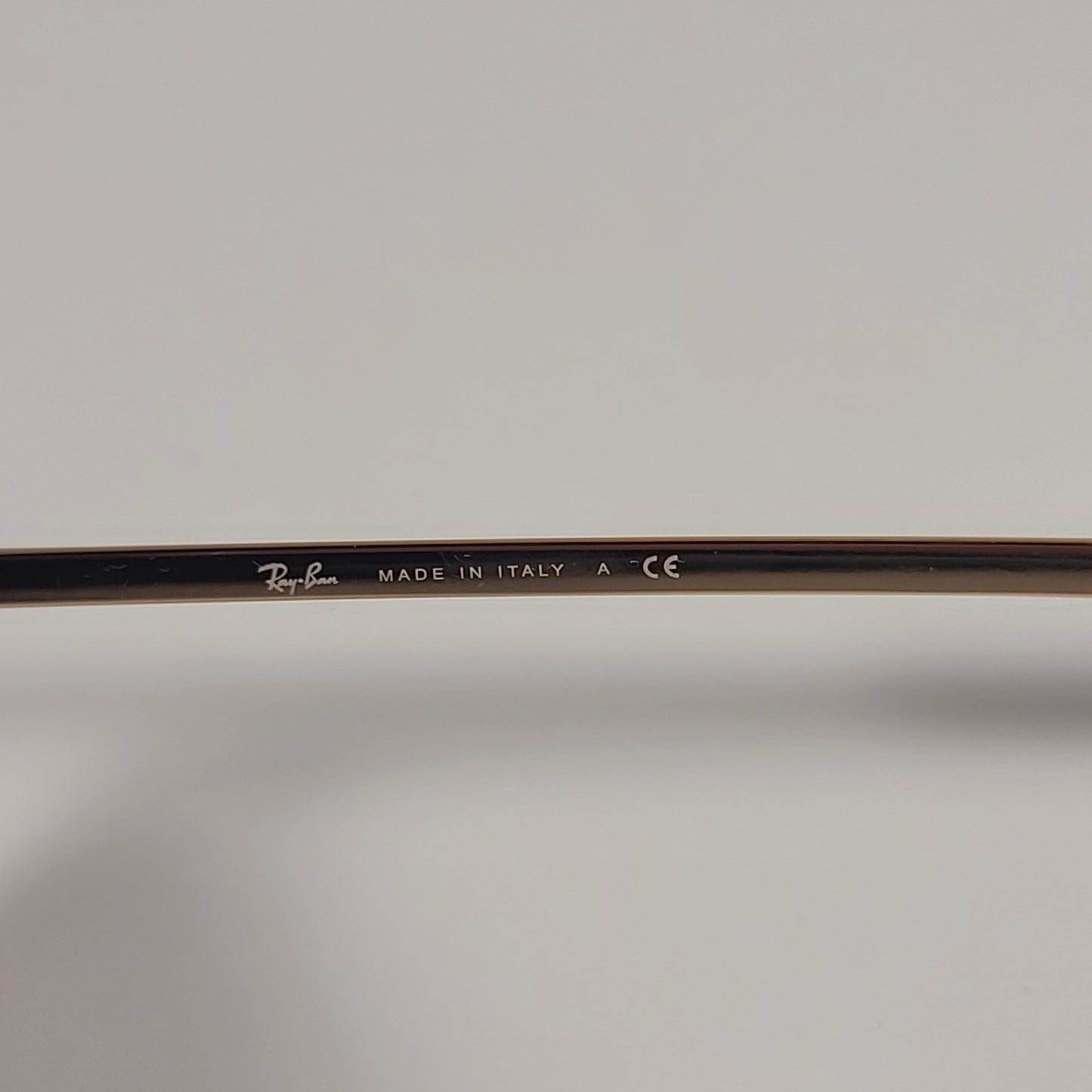 Ray-Ban RB2219 1243/R5 Olympian Aviator Sunglasses Red Gold Frame Blue Gray Lens - Sunglasses