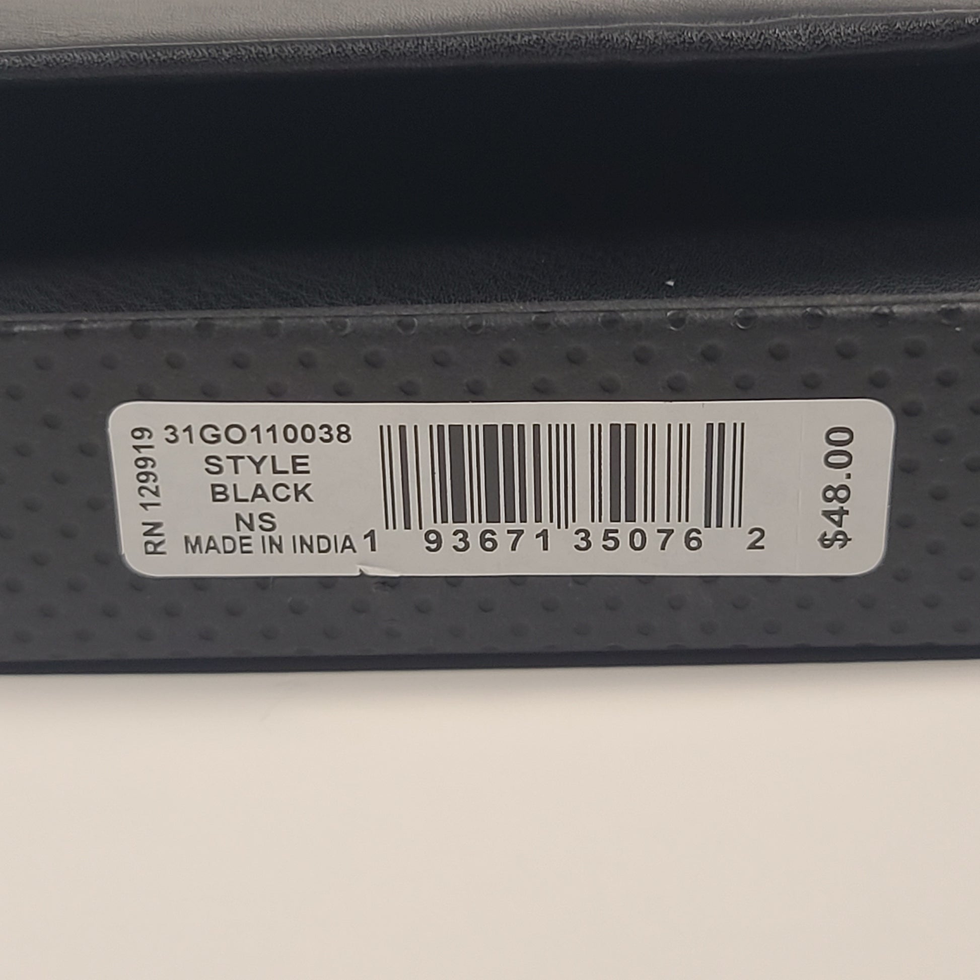 Guess Los Angeles Men’s Trifold Wallet Faux Black Red Stitching 31GO110038 - Wallets