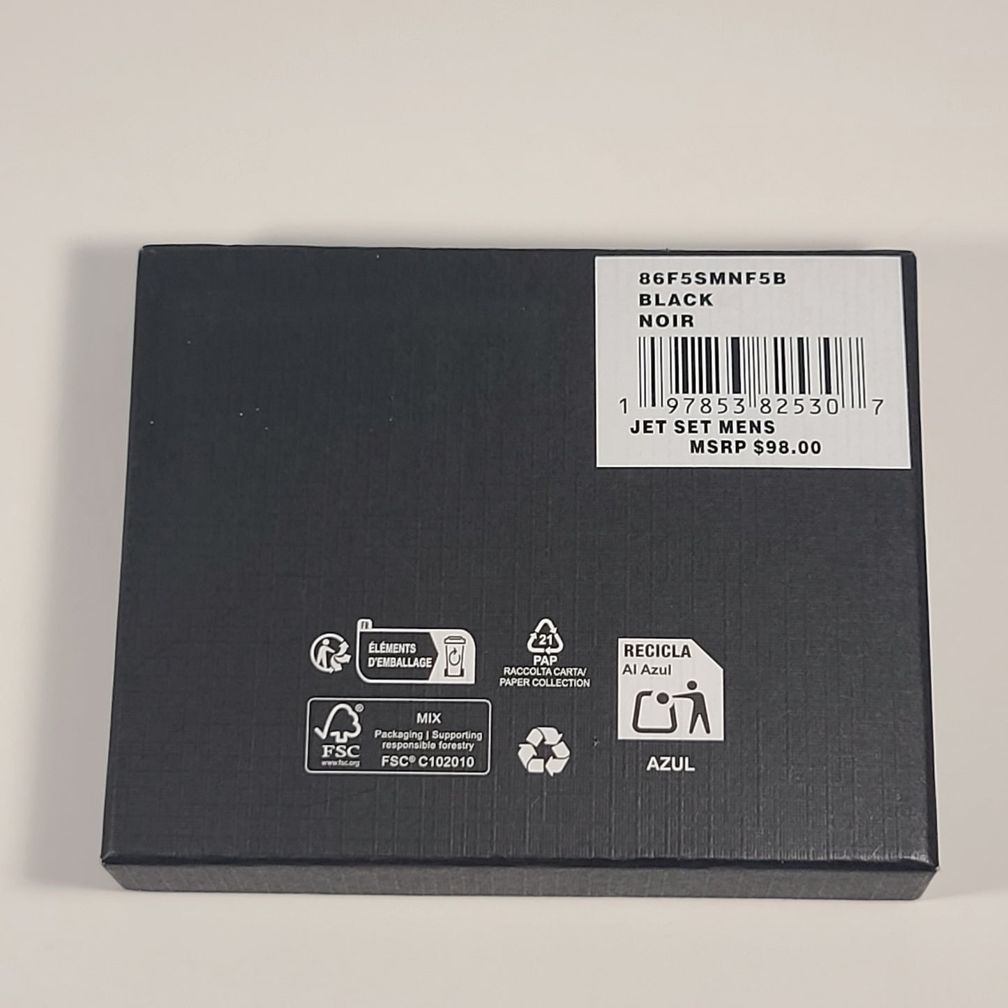 Michael Kors Men’s ’Jet Set’ Bifold Black Noir MK Canvas Slim Wallet 86F5SMNF5B - Wallets