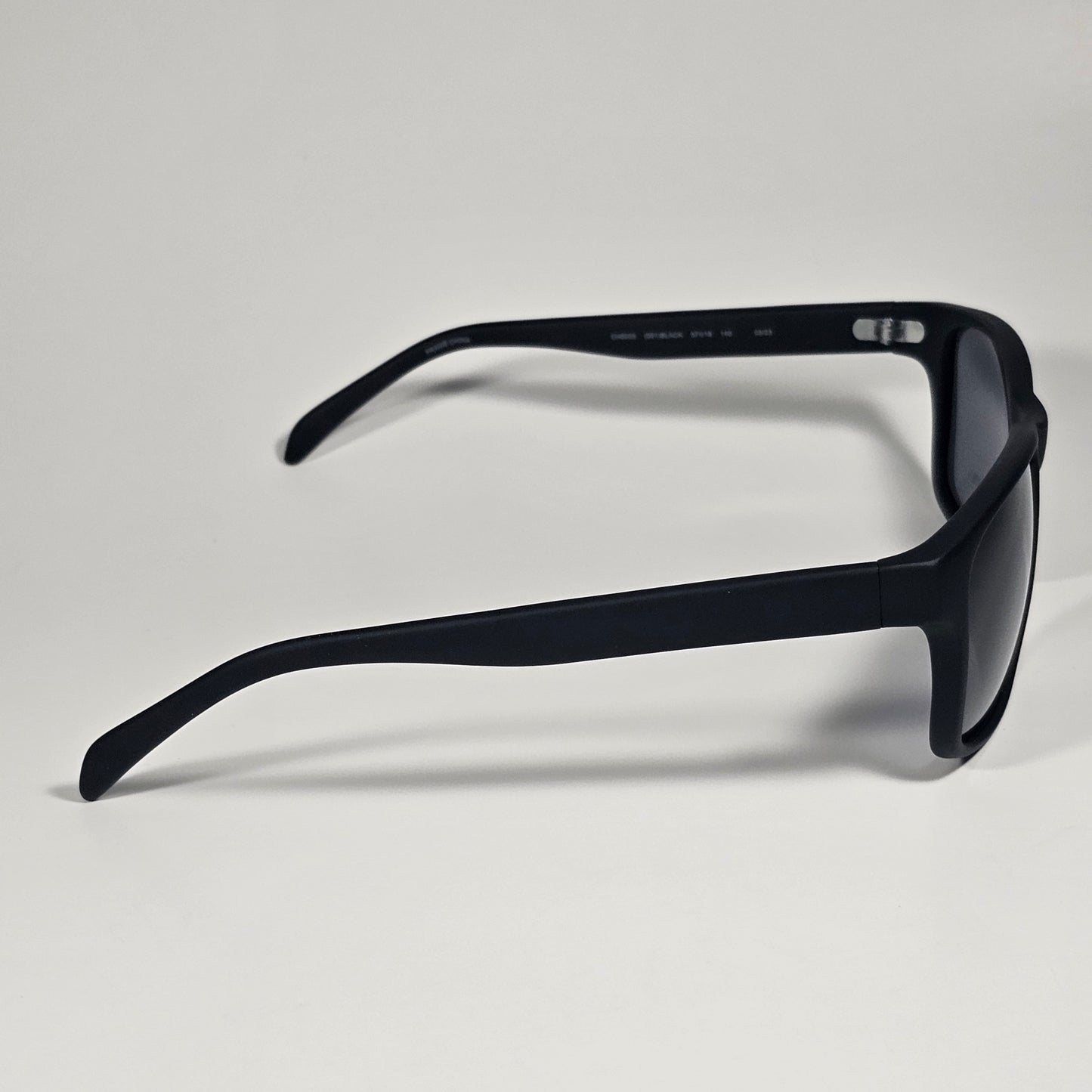 Cole Haan CH8035 001 Polarized Rectangle Sunglasses Matte Black Gray Lens - Sunglasses