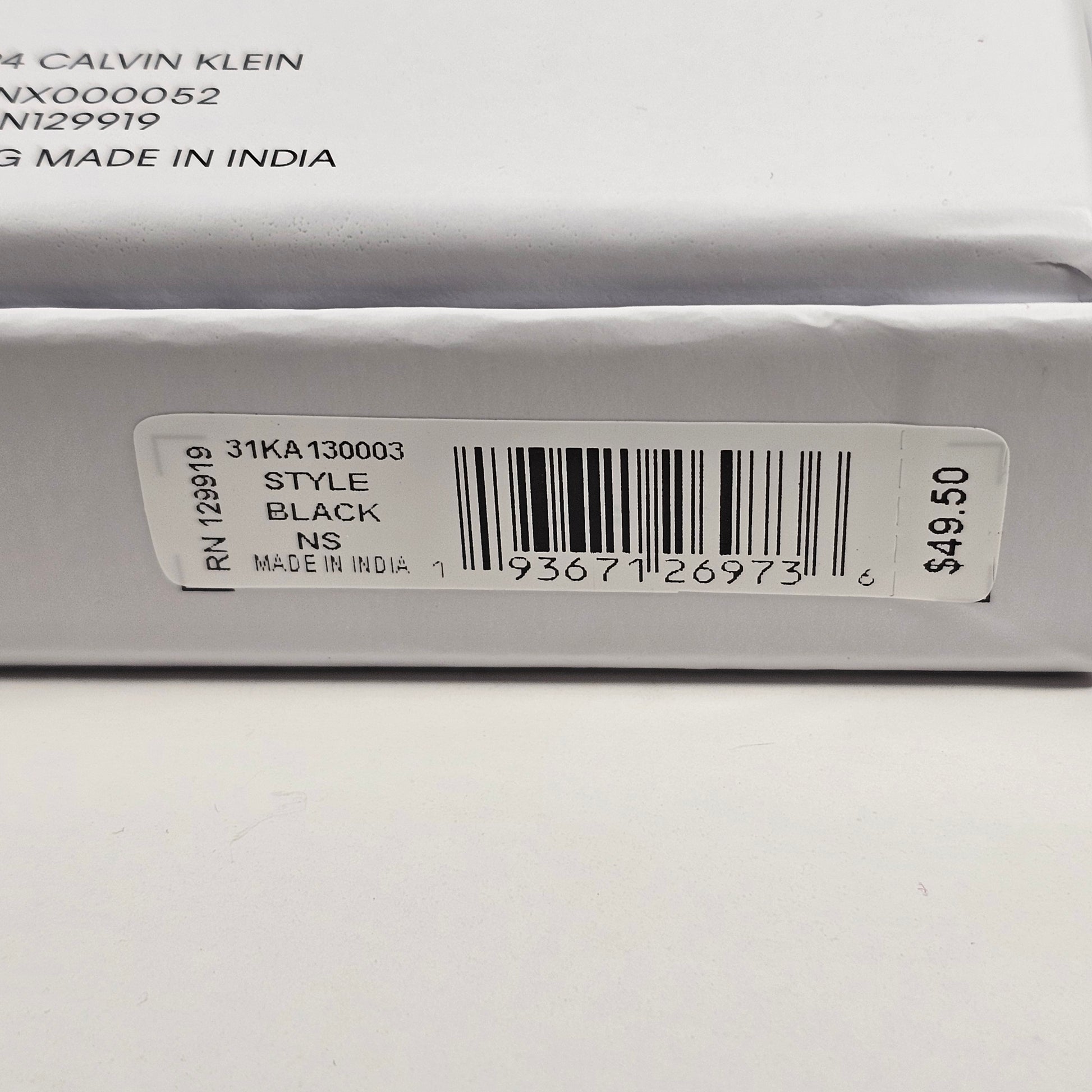 Calvin Klein Men’s Bifold Black Genuine Leather RFID Passcase Wallet 31KA220003 - Wallets