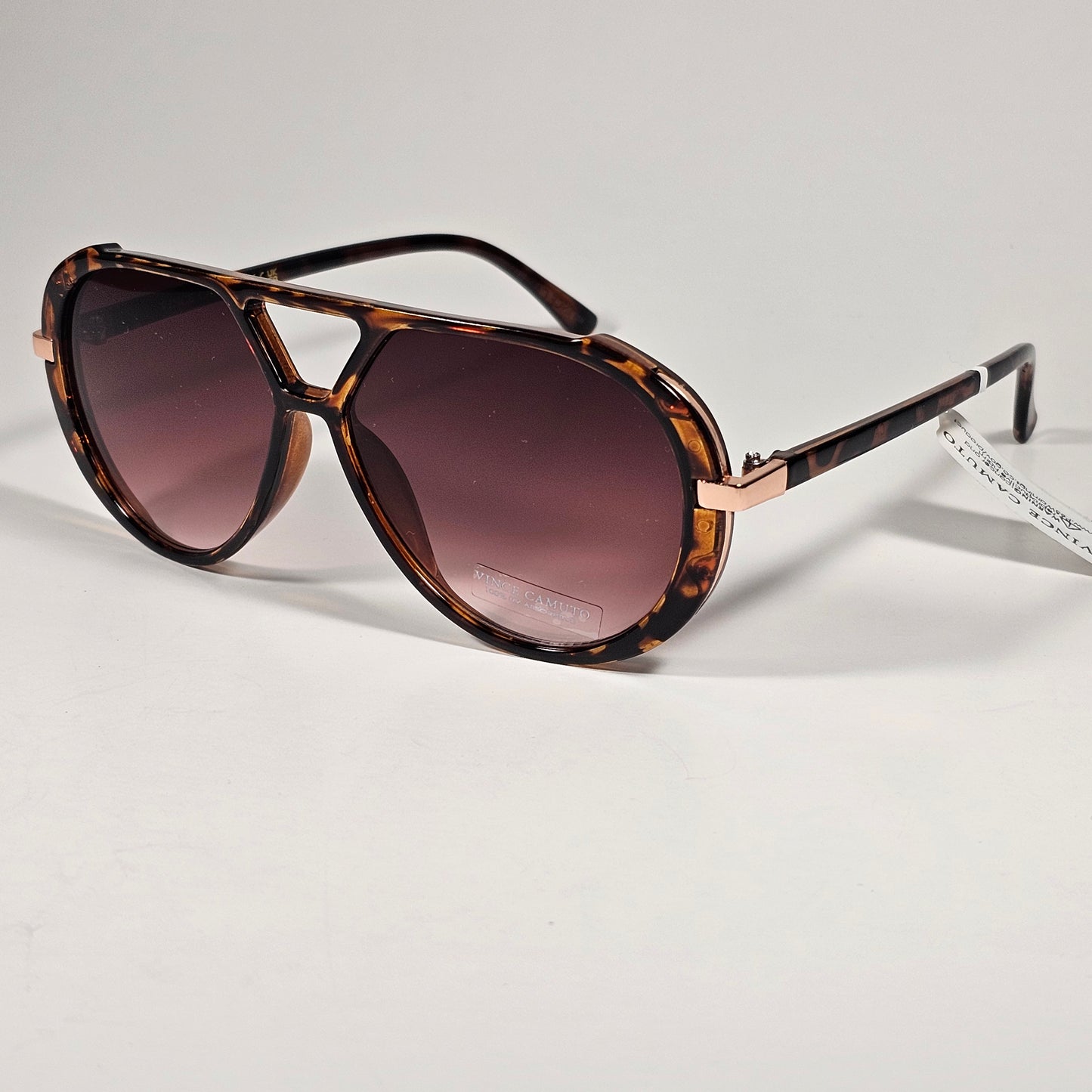 Vince Camuto VC1190 TS Aviator Sunglasses Tortoise Frame Brown Gradient Lens - Sunglasses