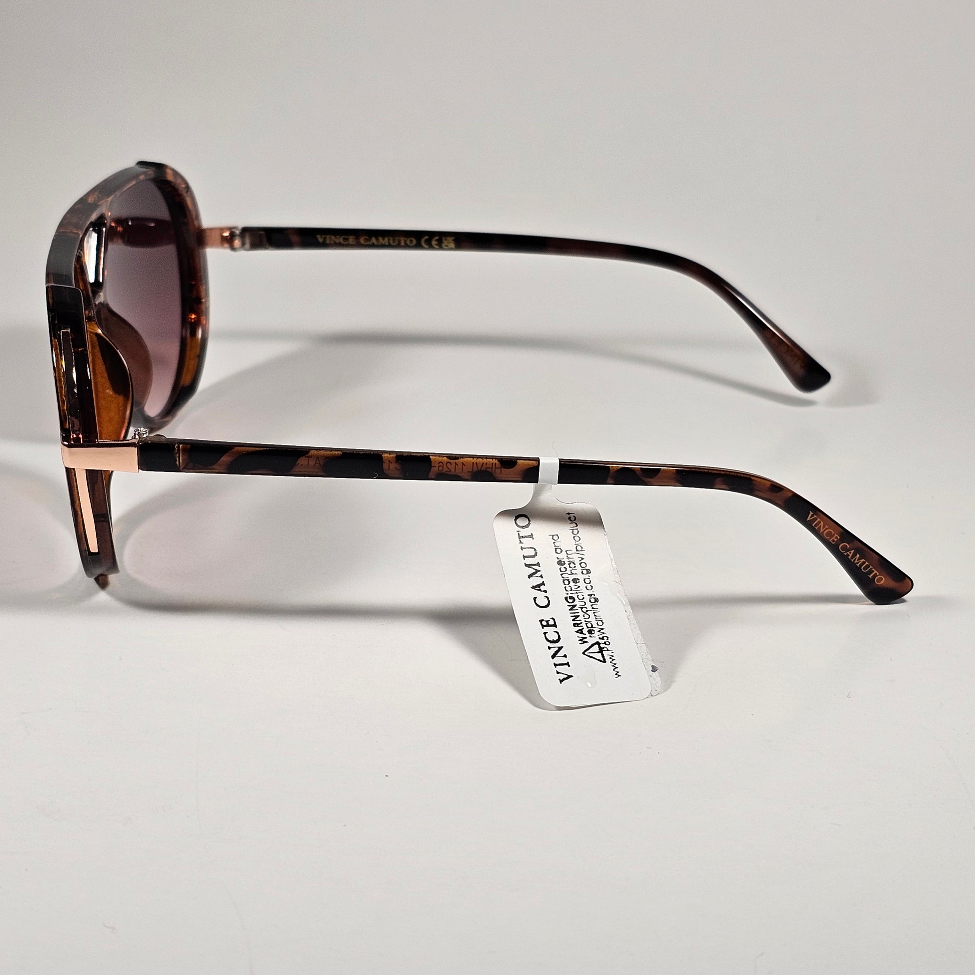 Vince Camuto VC1190 TS Aviator Sunglasses Tortoise Frame Brown Gradient Lens - Sunglasses
