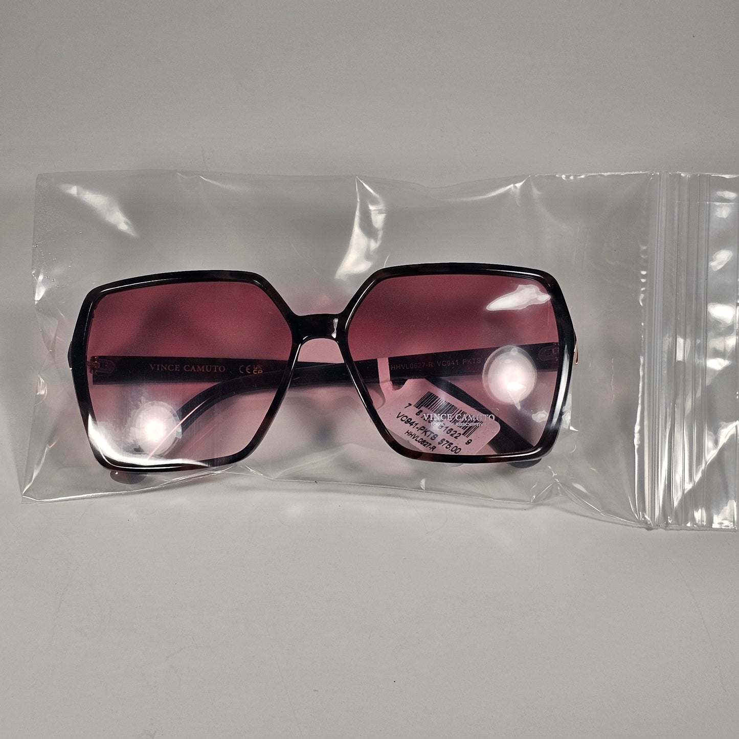 Vince Camuto VC941 PKTS Oversize Butterfly Sunglasses Brown Tortoise And Pink Gradient Lens - Sunglasses