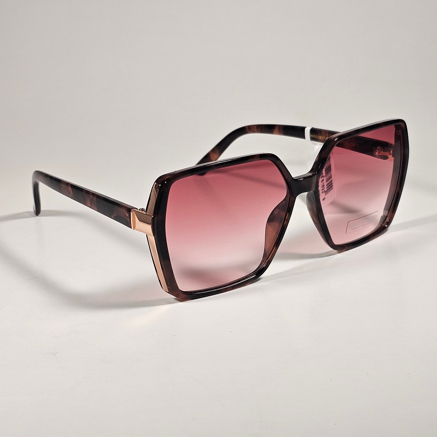 Vince Camuto VC941 PKTS Oversize Butterfly Sunglasses Brown Tortoise And Pink Gradient Lens - Sunglasses