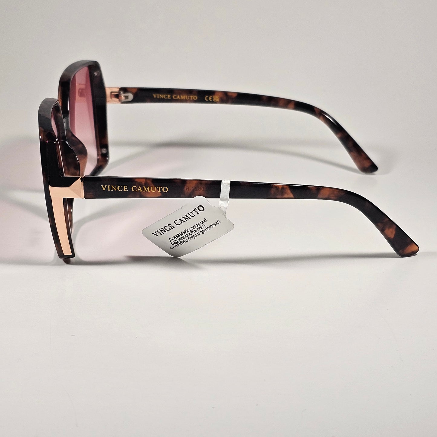 Vince Camuto VC941 PKTS Oversize Butterfly Sunglasses Brown Tortoise And Pink Gradient Lens - Sunglasses