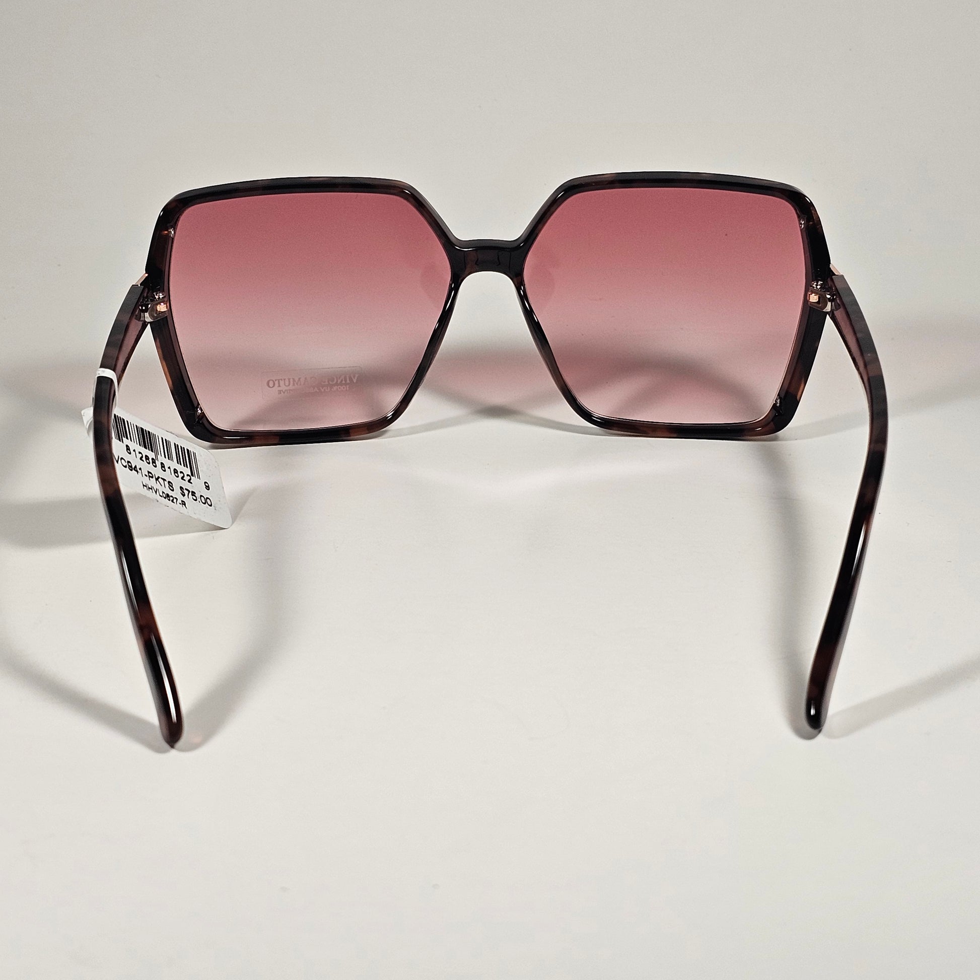 Vince Camuto VC941 PKTS Oversize Butterfly Sunglasses Brown Tortoise And Pink Gradient Lens - Sunglasses