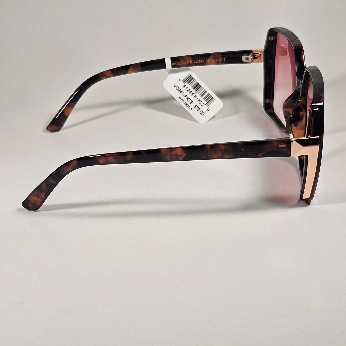 Vince Camuto VC941 PKTS Oversize Butterfly Sunglasses Brown Tortoise And Pink Gradient Lens - Sunglasses