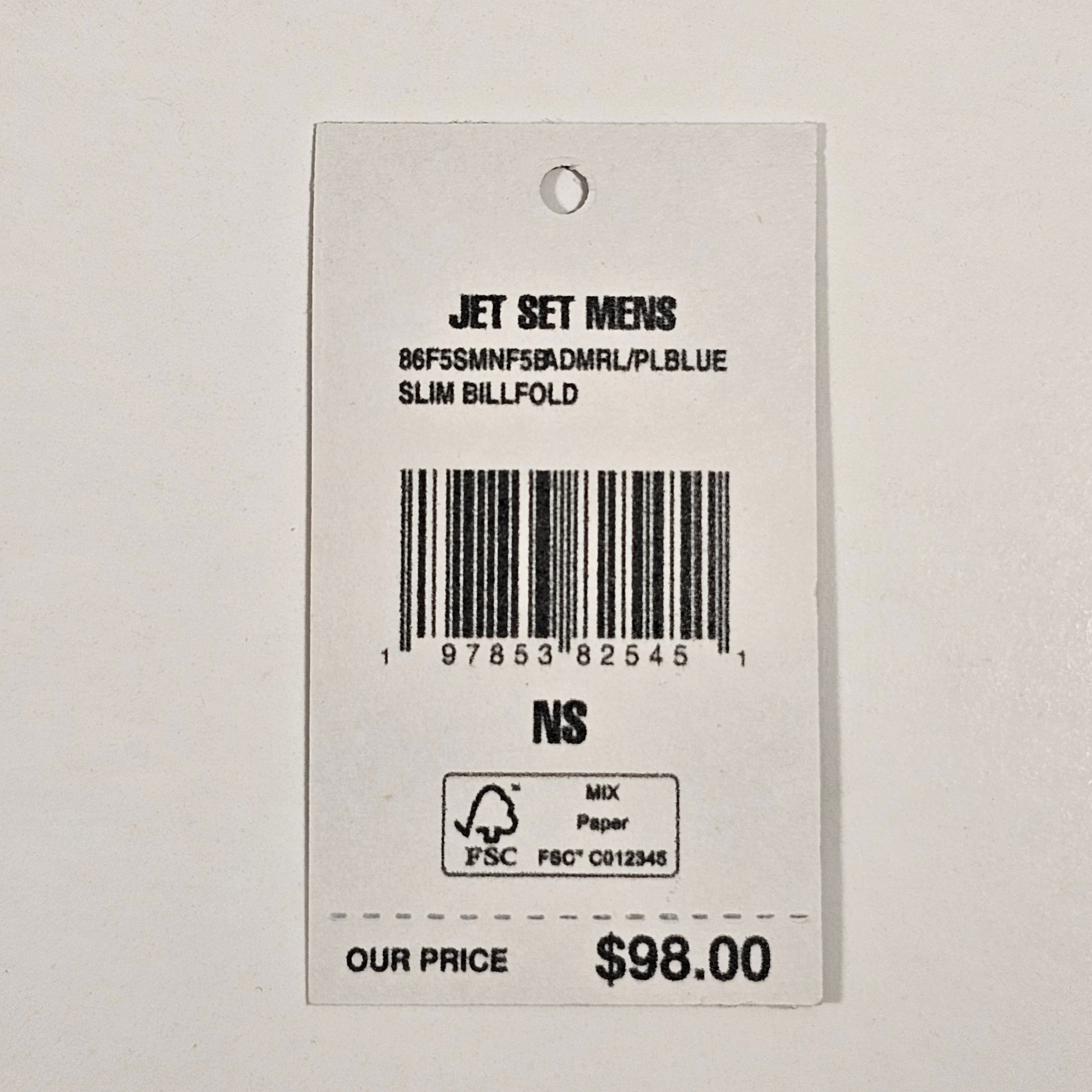 Michael Kors Men’s ’Jet Set’ Bifold Admiral And Pale Blue MK Canvas Slim Wallet 86F5SMNF5B - Wallets