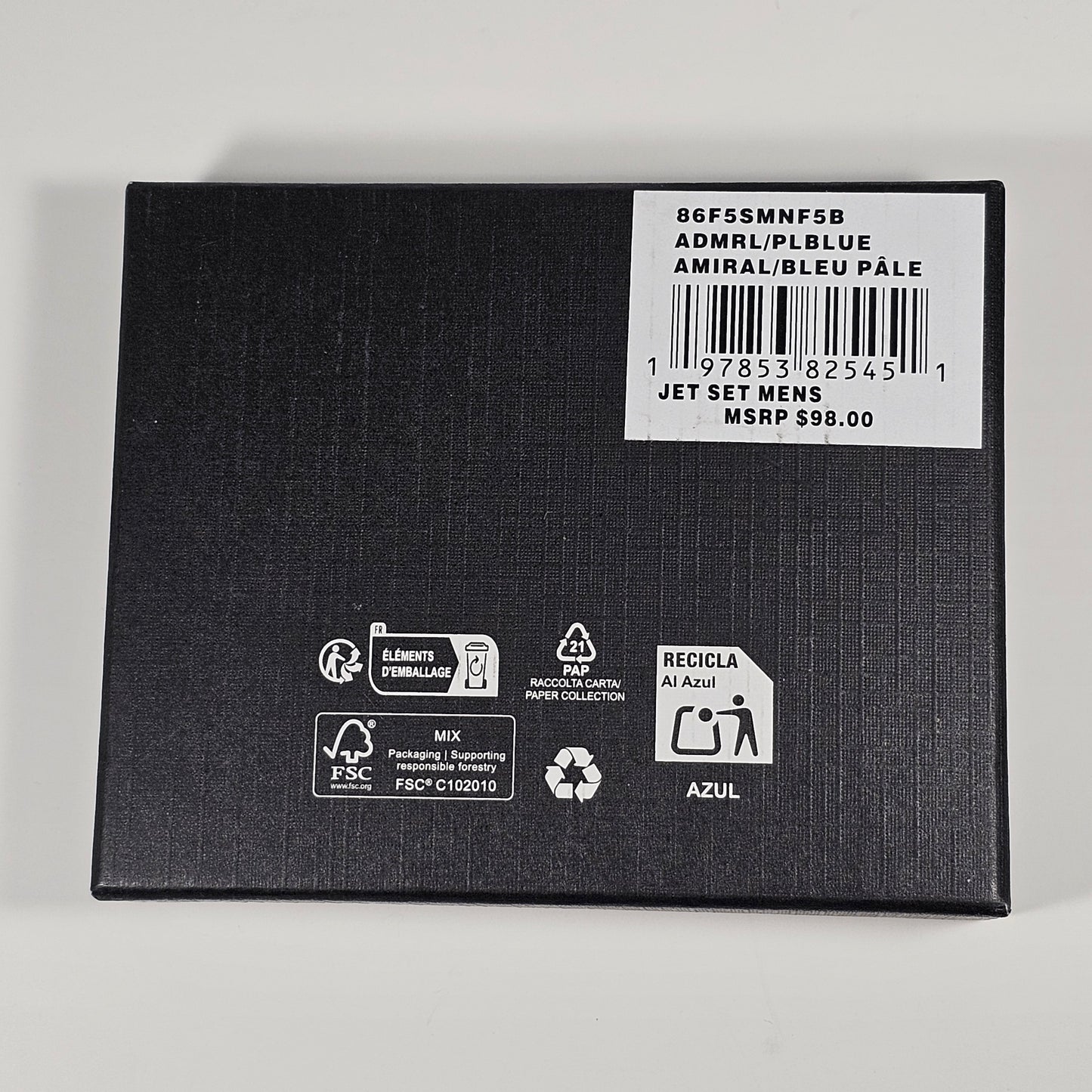 Michael Kors Men’s ’Jet Set’ Bifold Admiral And Pale Blue MK Canvas Slim Wallet 86F5SMNF5B - Wallets