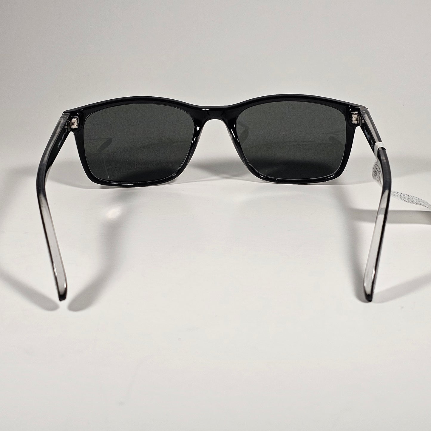 Timberland Rectangle Sunglasses Shiny Black Frame Green Lens TB7146 01N - Sunglasses
