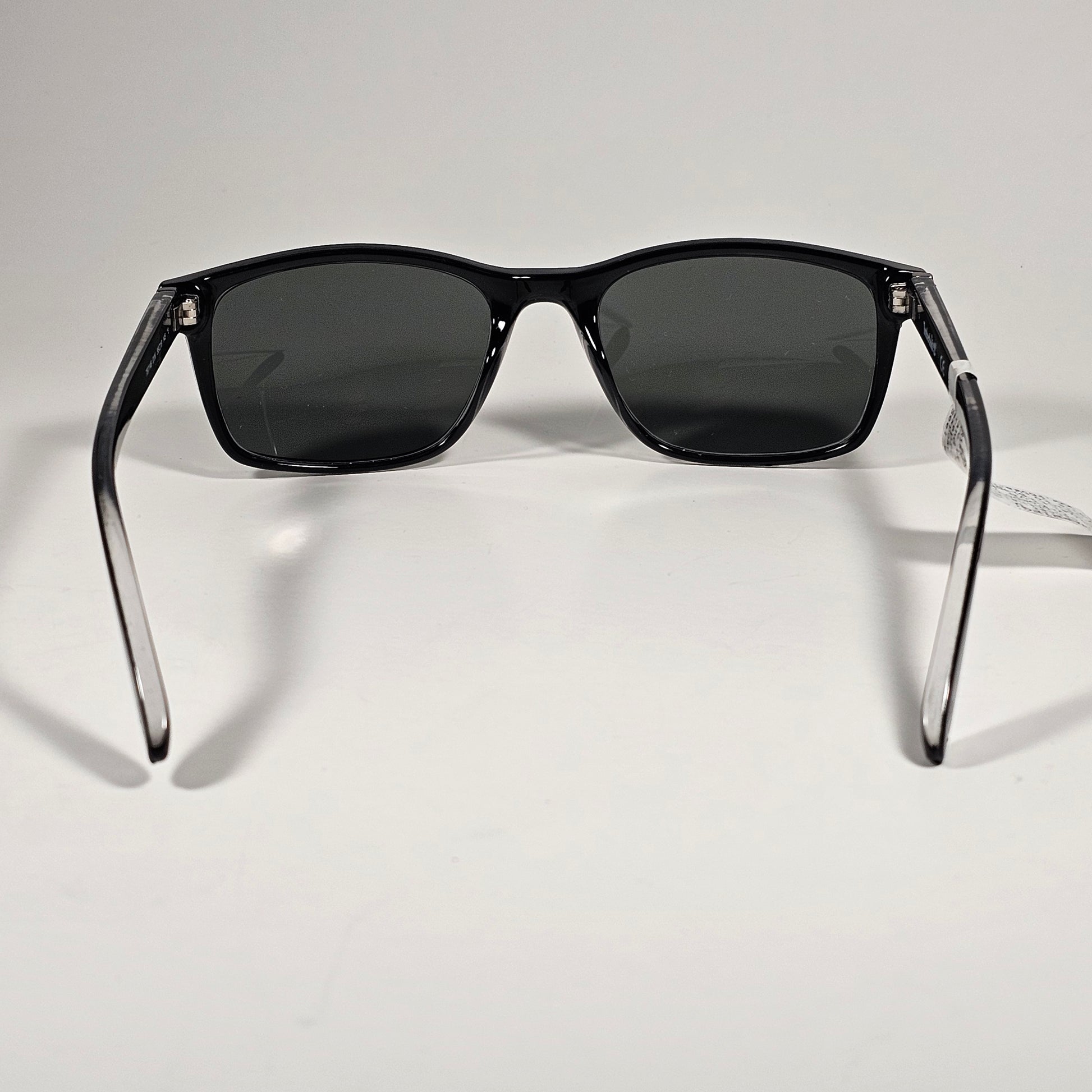 Timberland Rectangle Sunglasses Shiny Black Frame Green Lens TB7146 01N - Sunglasses
