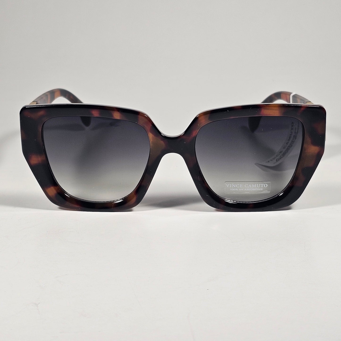 Vince Camuto VC1136 TS Cat Eye Sunglasses Brown Tortoise Gold Gray Gradient Lens - Sunglasses