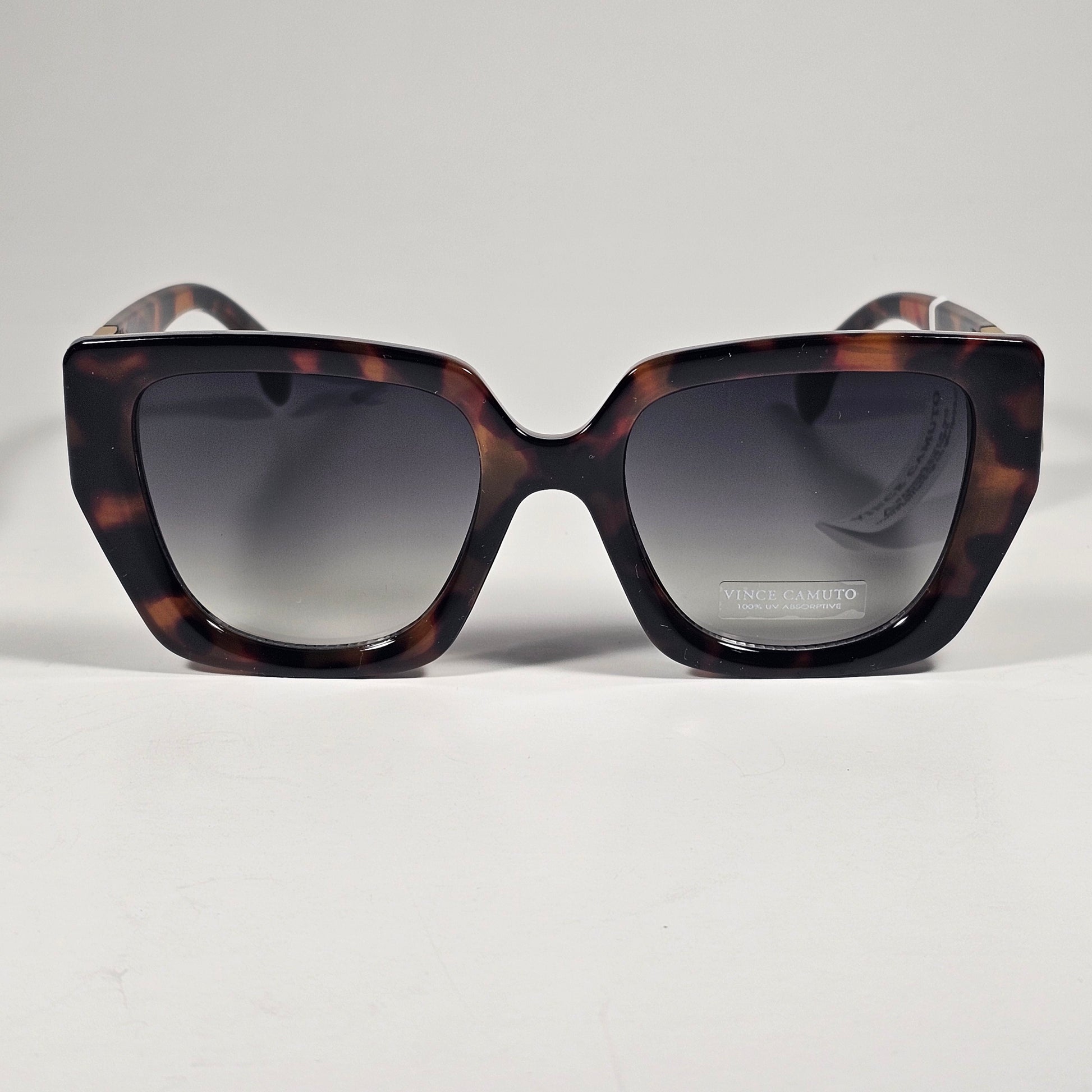 Vince Camuto VC1136 TS Cat Eye Sunglasses Brown Tortoise Gold Gray Gradient Lens - Sunglasses