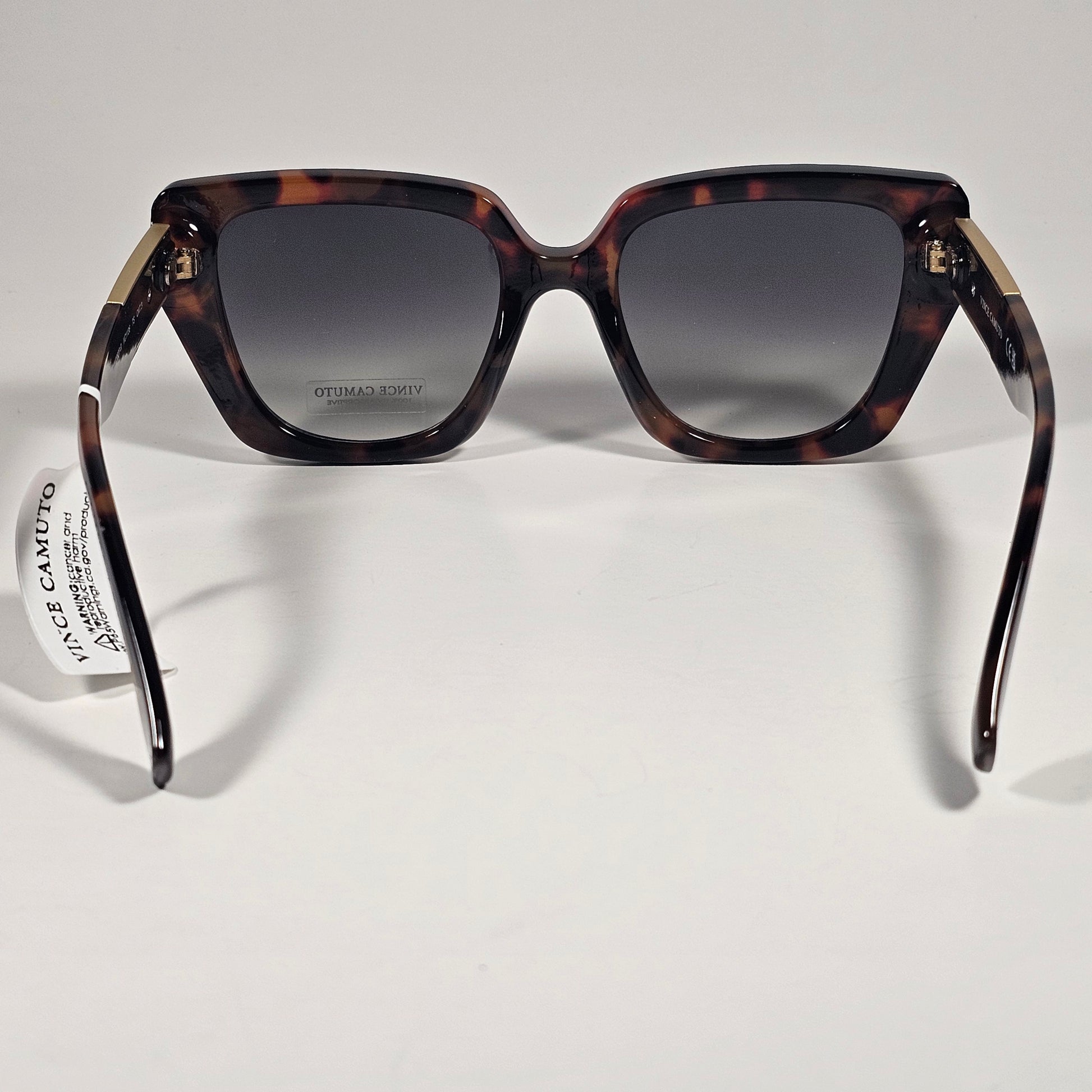 Vince Camuto VC1136 TS Cat Eye Sunglasses Brown Tortoise Gold Gray Gradient Lens - Sunglasses