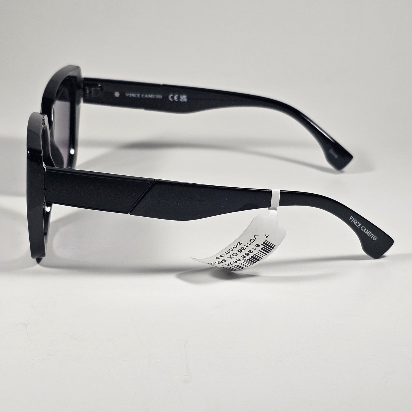 Vince Camuto VC1136 OX Cat Eye Sunglasses Shiny Black Smoke Gradient Lens - Sunglasses