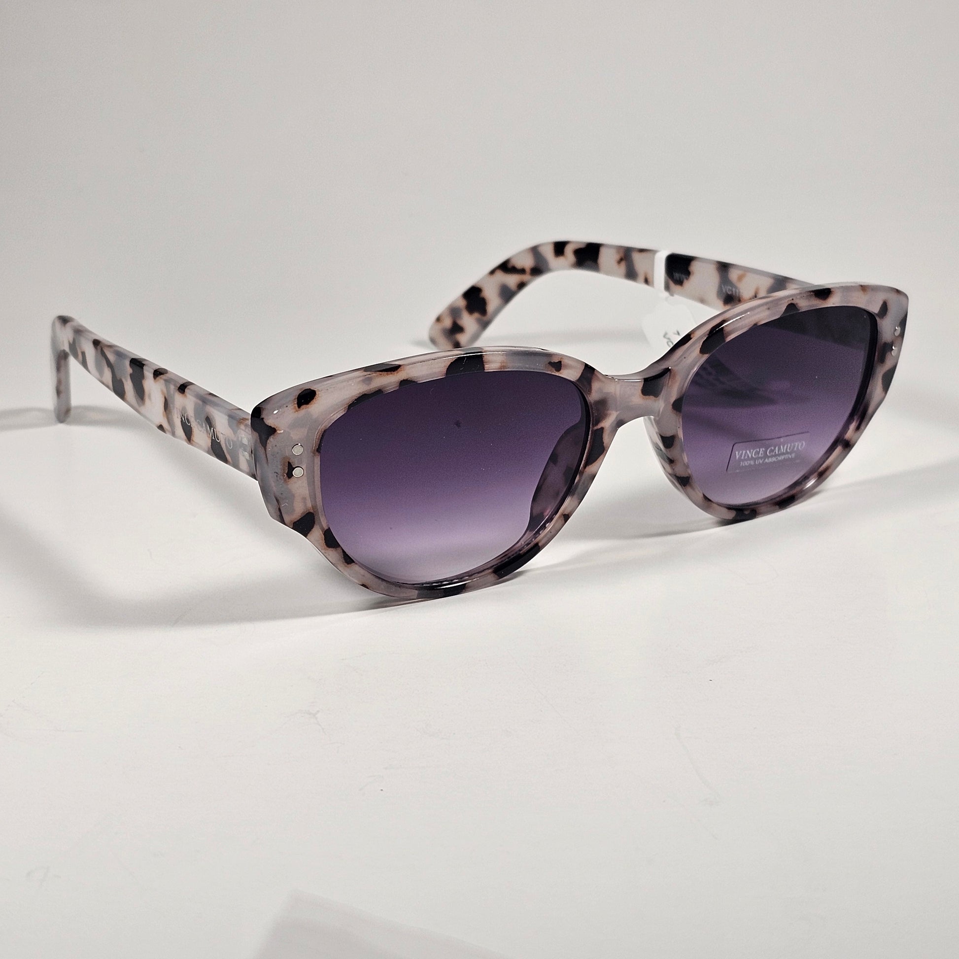 Vince Camuto VC1174 GYTS Cat Eye Sunglasses Gray Tortoise Smoke Gradient Lens - Sunglasses