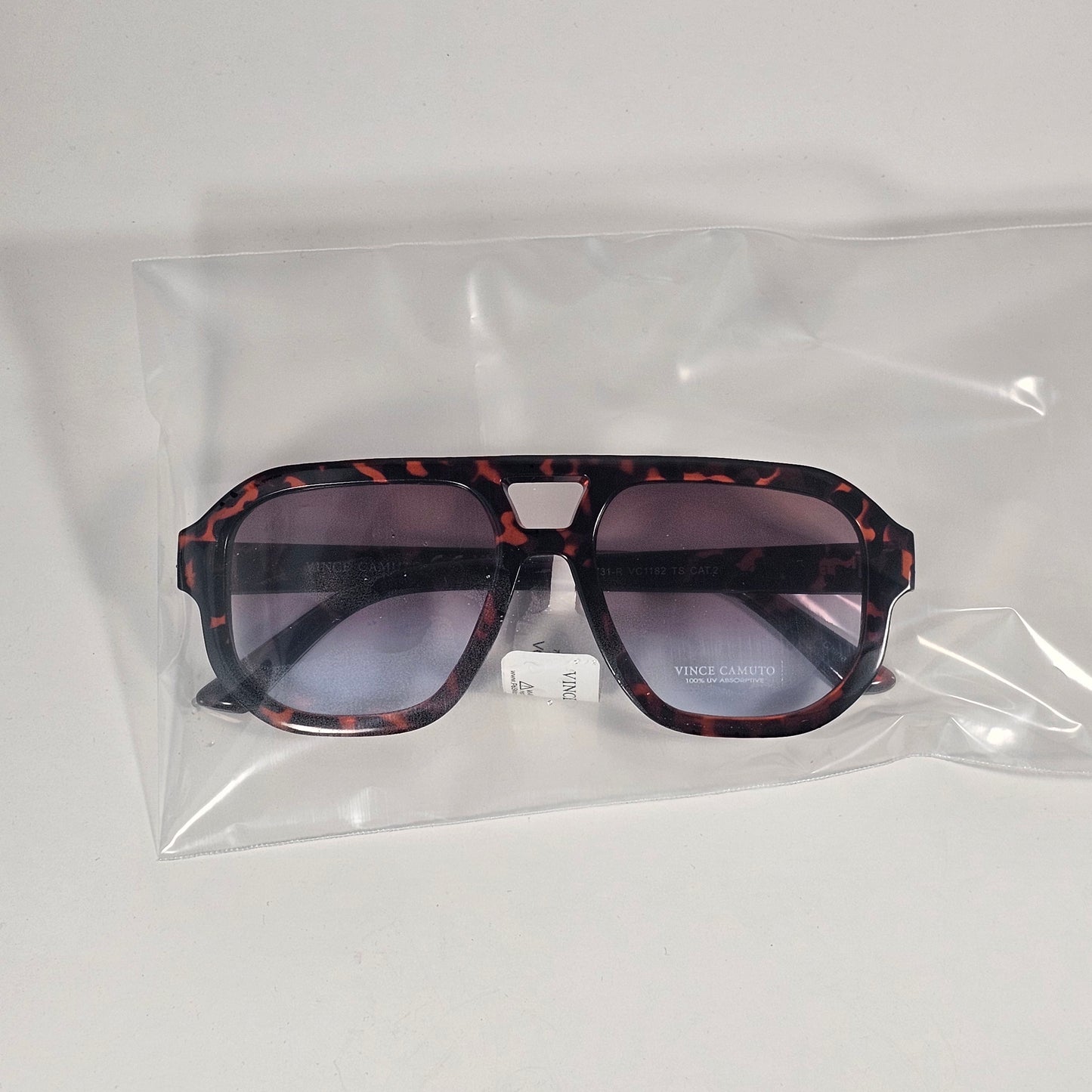 Vince Camuto VC1182 TS Aviator Sunglasses Tortoise Frame Brown Gradient Lens - Sunglasses