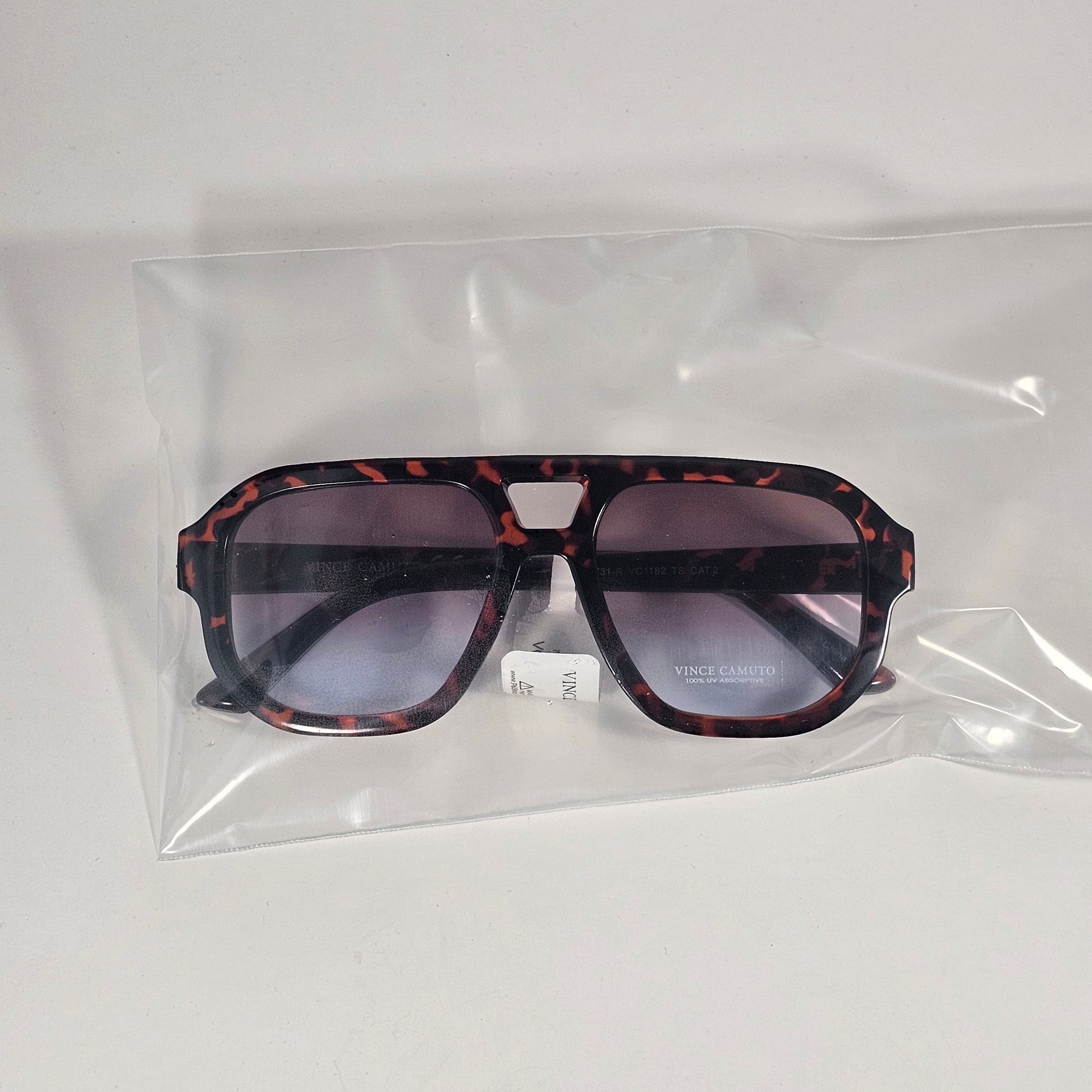 Vince Camuto VC1182 TS Aviator Sunglasses Tortoise Frame Brown Gradient Lens - Sunglasses