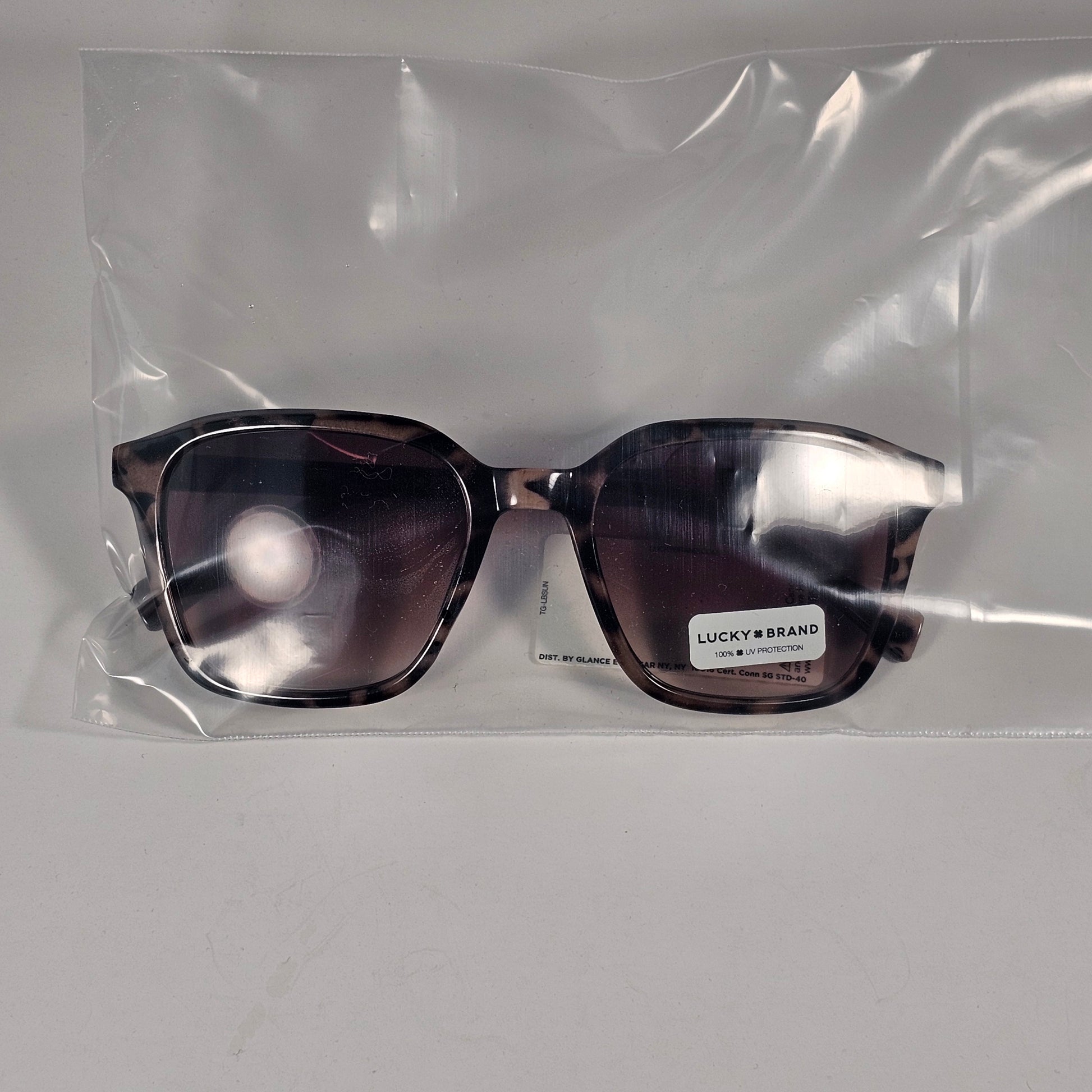 Lucky Brand LB59022 5EW1 GN2 Sunglasses Square Frame Light Brown Tortoise And Gradient - Sunglasses