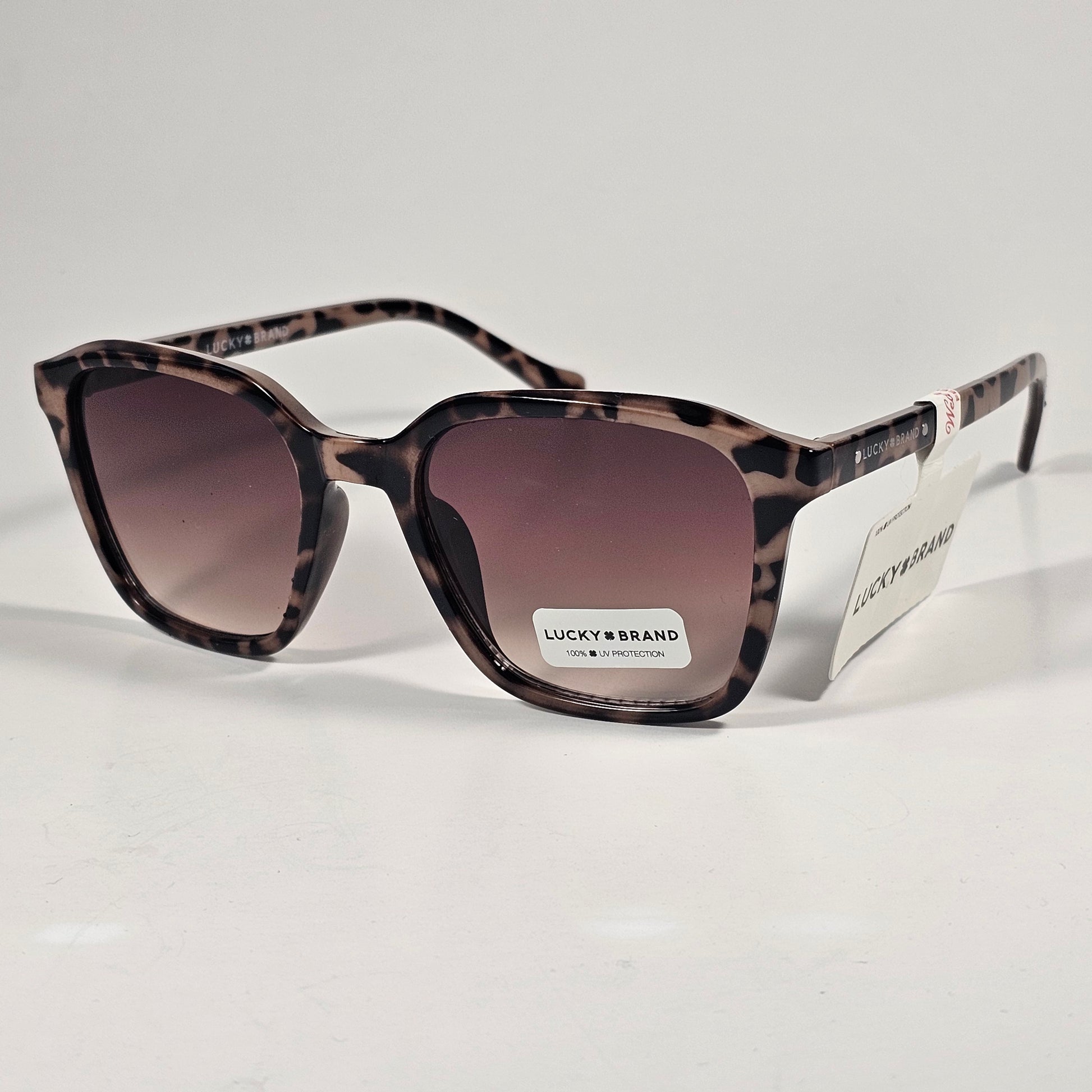 Lucky Brand LB59022 5EW1 GN2 Sunglasses Square Frame Light Brown Tortoise And Gradient - Sunglasses