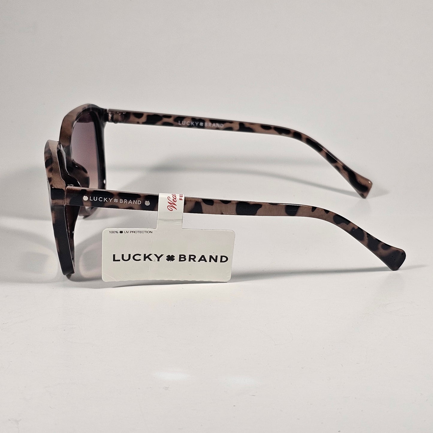 Lucky Brand LB59022 5EW1 GN2 Sunglasses Square Frame Light Brown Tortoise And Gradient - Sunglasses