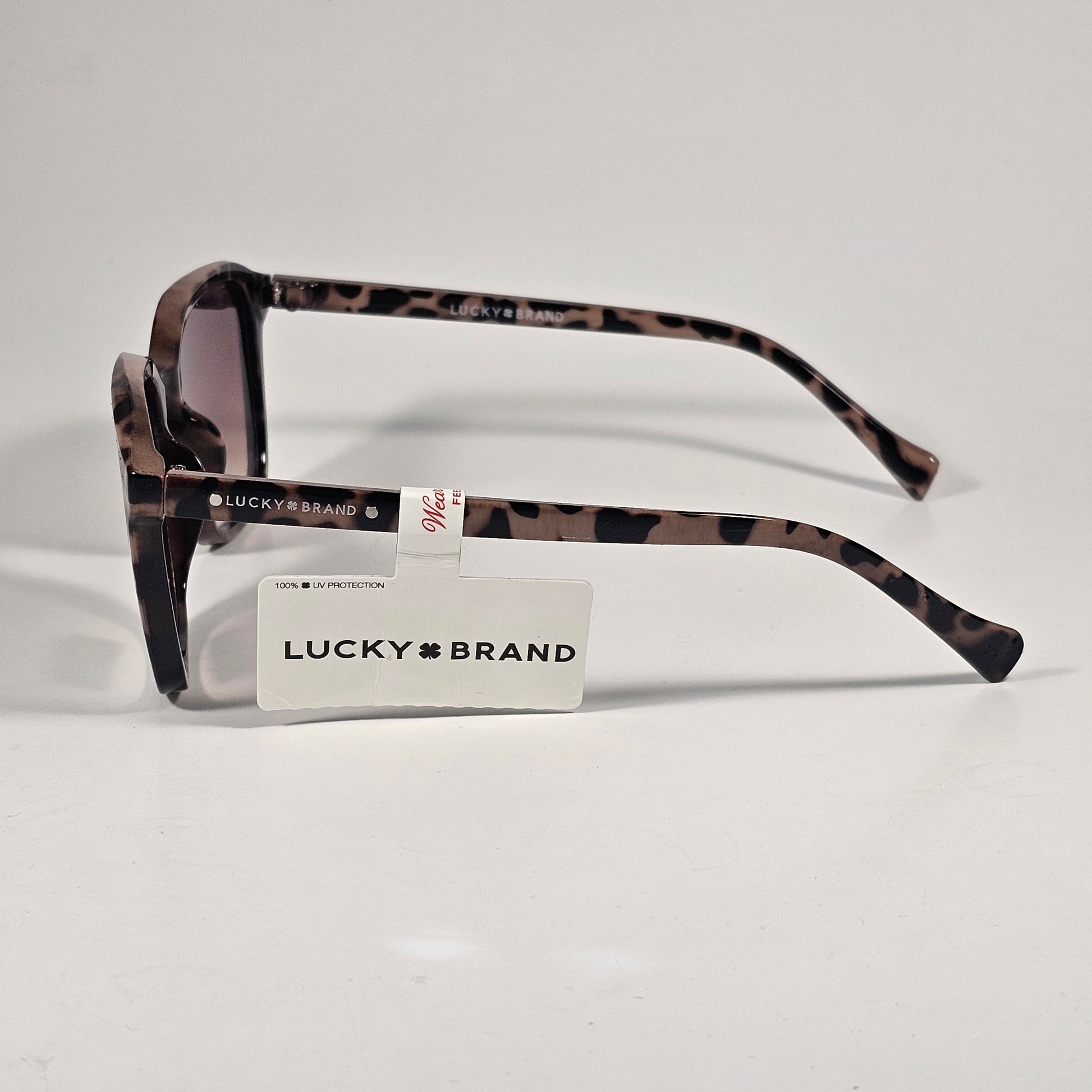 Lucky Brand LB59022 5EW1 GN2 Sunglasses Square Frame Light Brown Tortoise And Gradient - Sunglasses