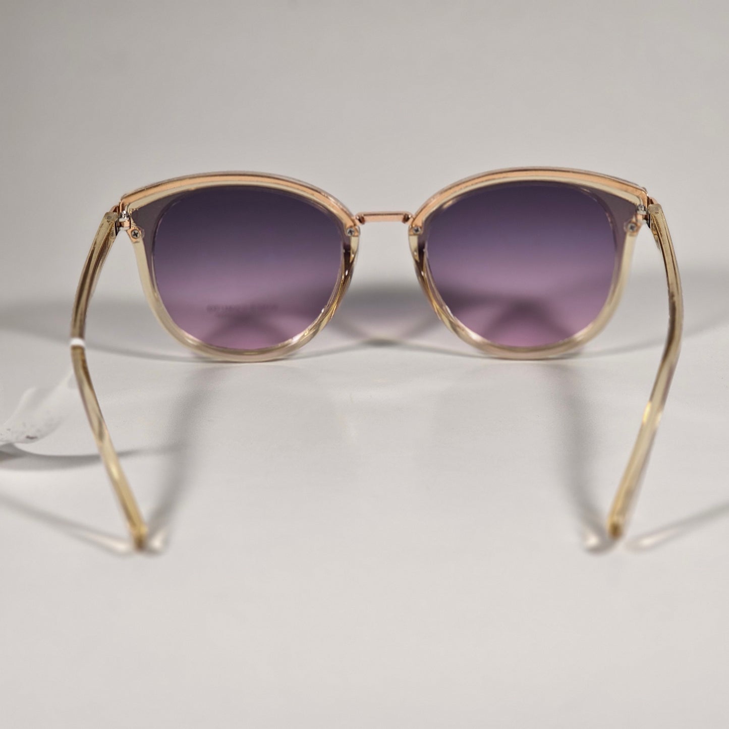 Vince Camuto VC1184 ND Cat Eye Sunglasses Nude Crystal Frame Purple Gradient Lens - Sunglasses