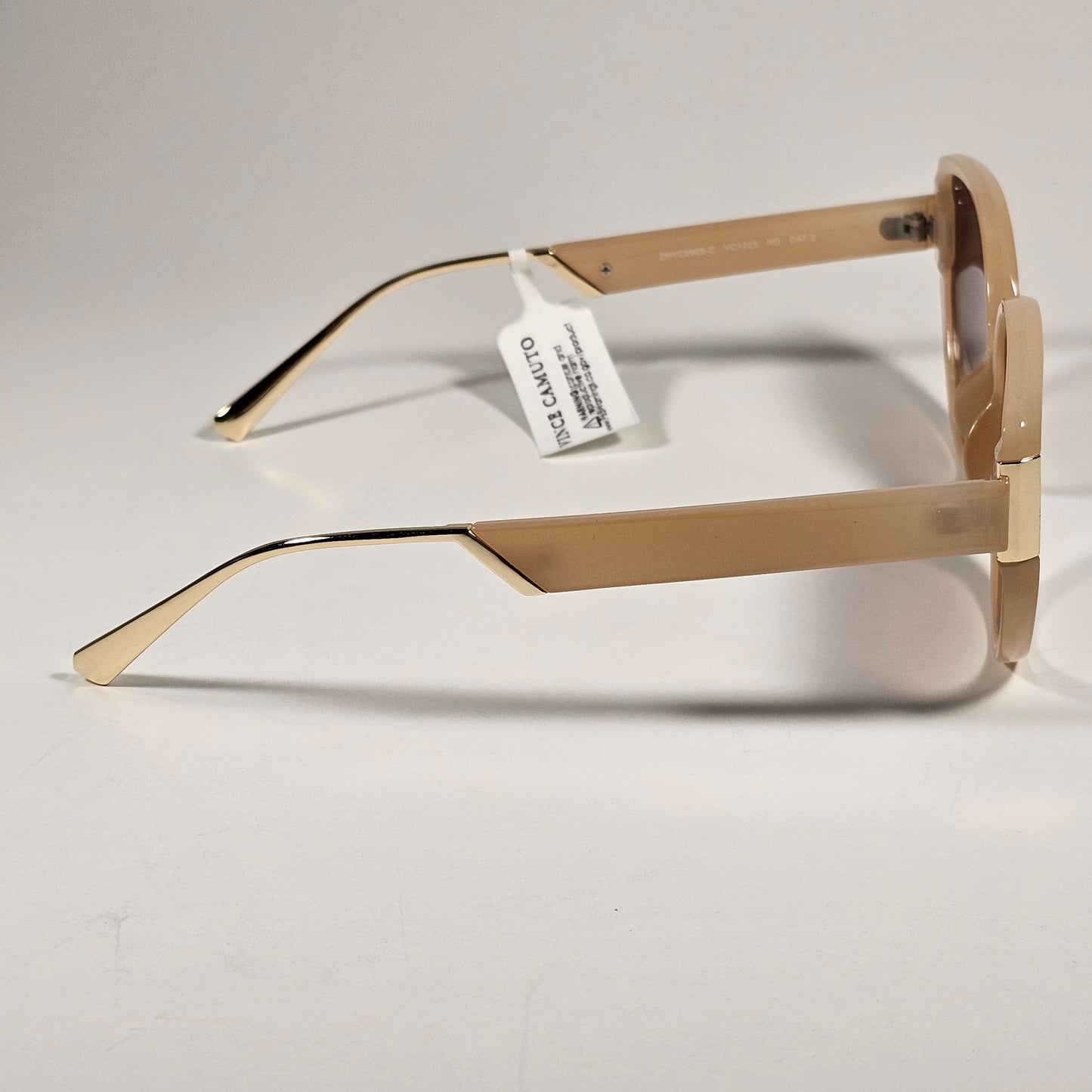 Vince Camuto VC1225 ND Cat Eye Cutoff Sunglasses Nude Gold Frame Brown Gradient Lens - Sunglasses