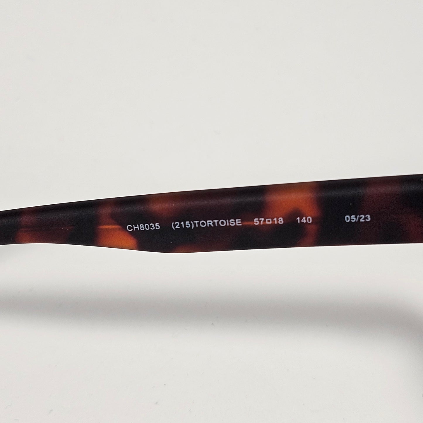 Cole Haan CH8035 215 Polarized Rectangle Sunglasses Matte Brown Tortoise Gray Green Lens - Sunglasses
