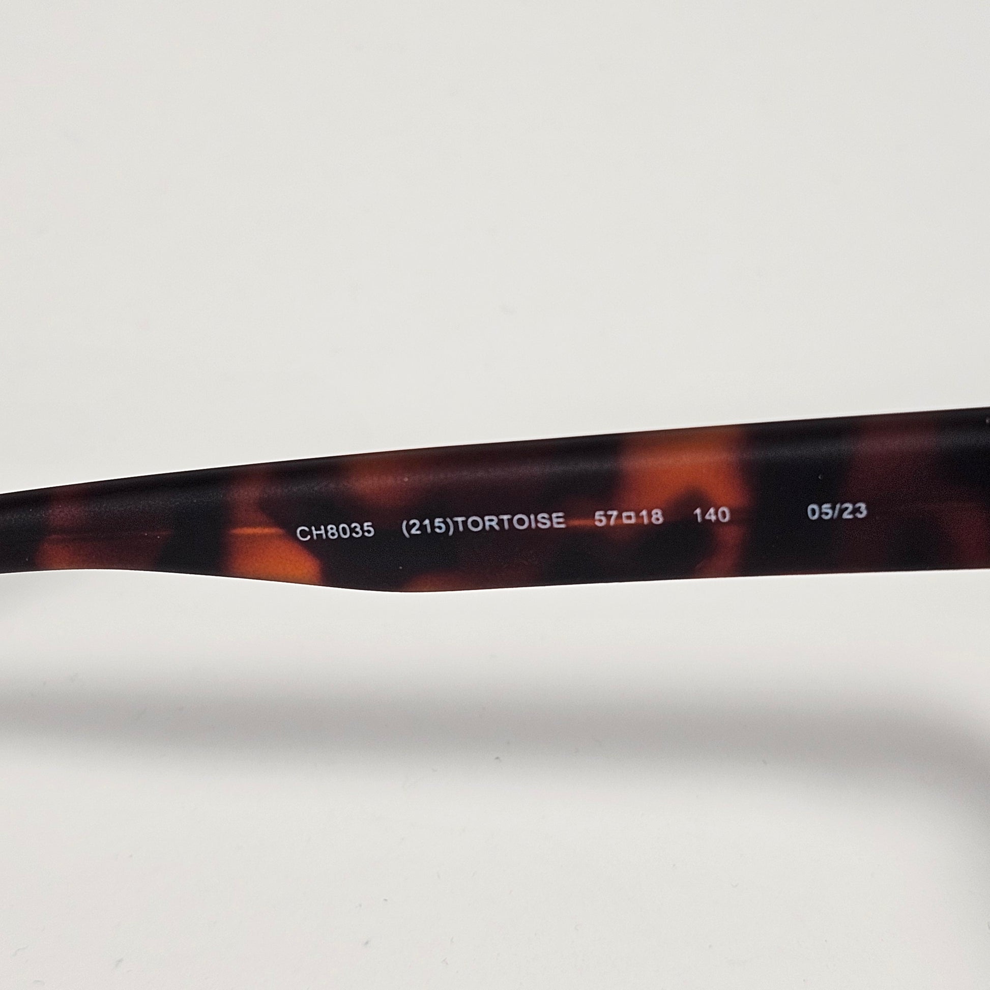 Cole Haan CH8035 215 Polarized Rectangle Sunglasses Matte Brown Tortoise Gray Green Lens - Sunglasses