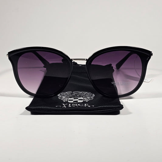 Vince Camuto VC1184 OX Cat Eye Sunglasses Black Frame Smoke Gradient Lens - Sunglasses