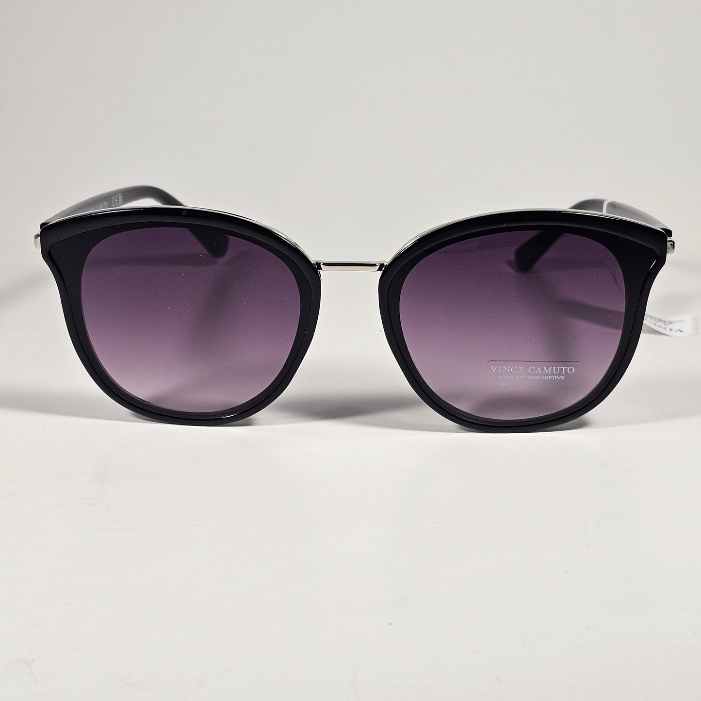 Vince Camuto VC1184 OX Cat Eye Sunglasses Black Frame Smoke Gradient Lens - Sunglasses