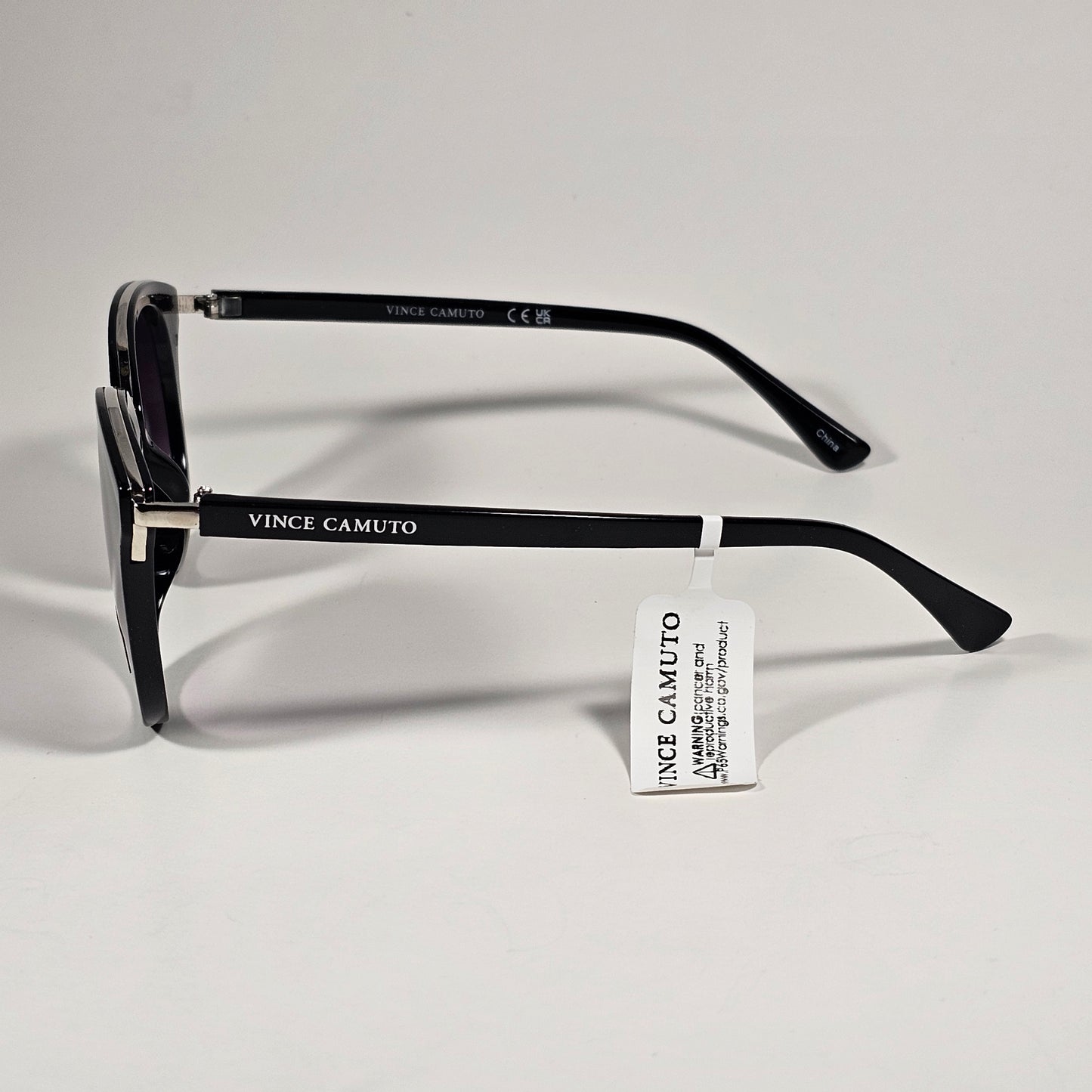 Vince Camuto VC1184 OX Cat Eye Sunglasses Black Frame Smoke Gradient Lens - Sunglasses