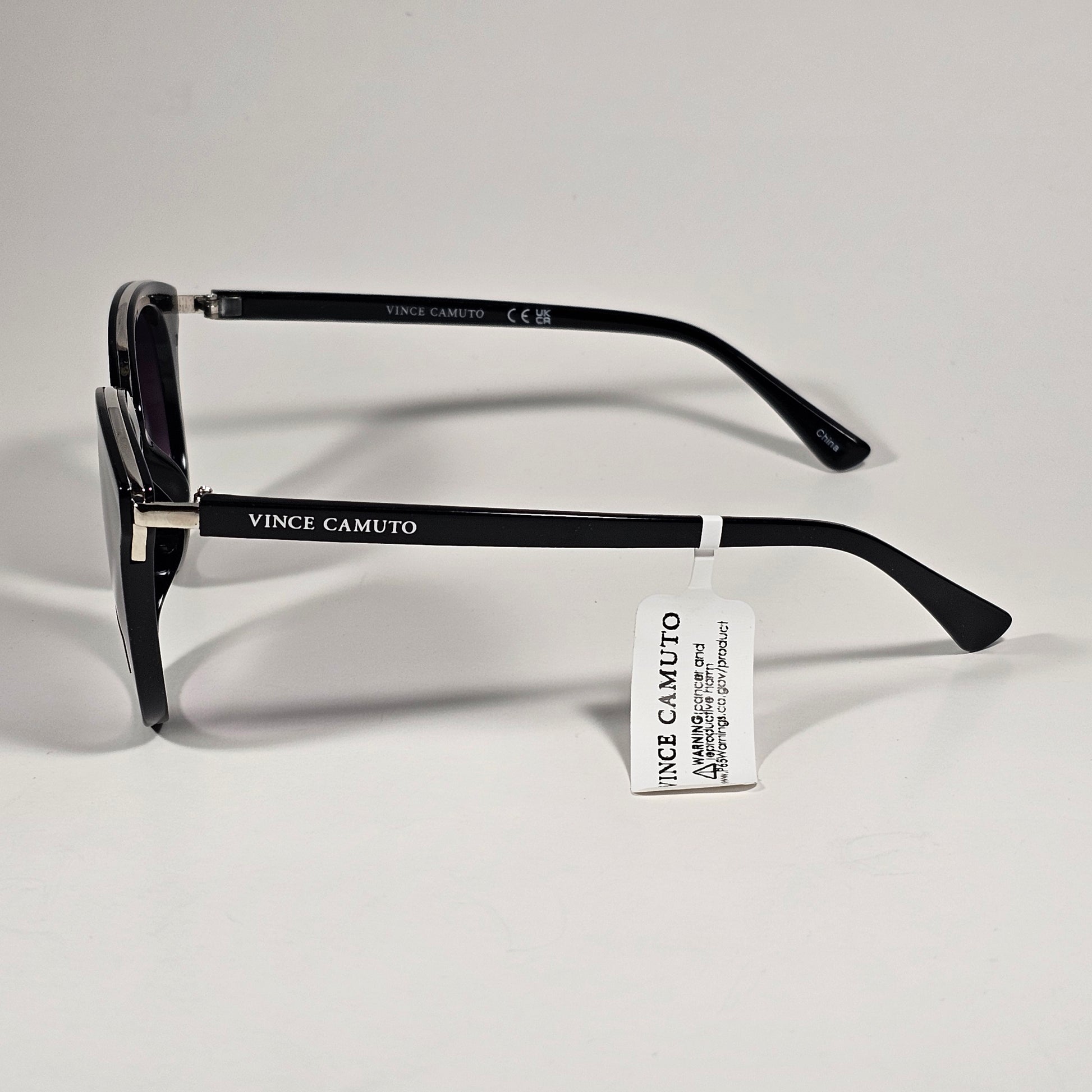 Vince Camuto VC1184 OX Cat Eye Sunglasses Black Frame Smoke Gradient Lens - Sunglasses