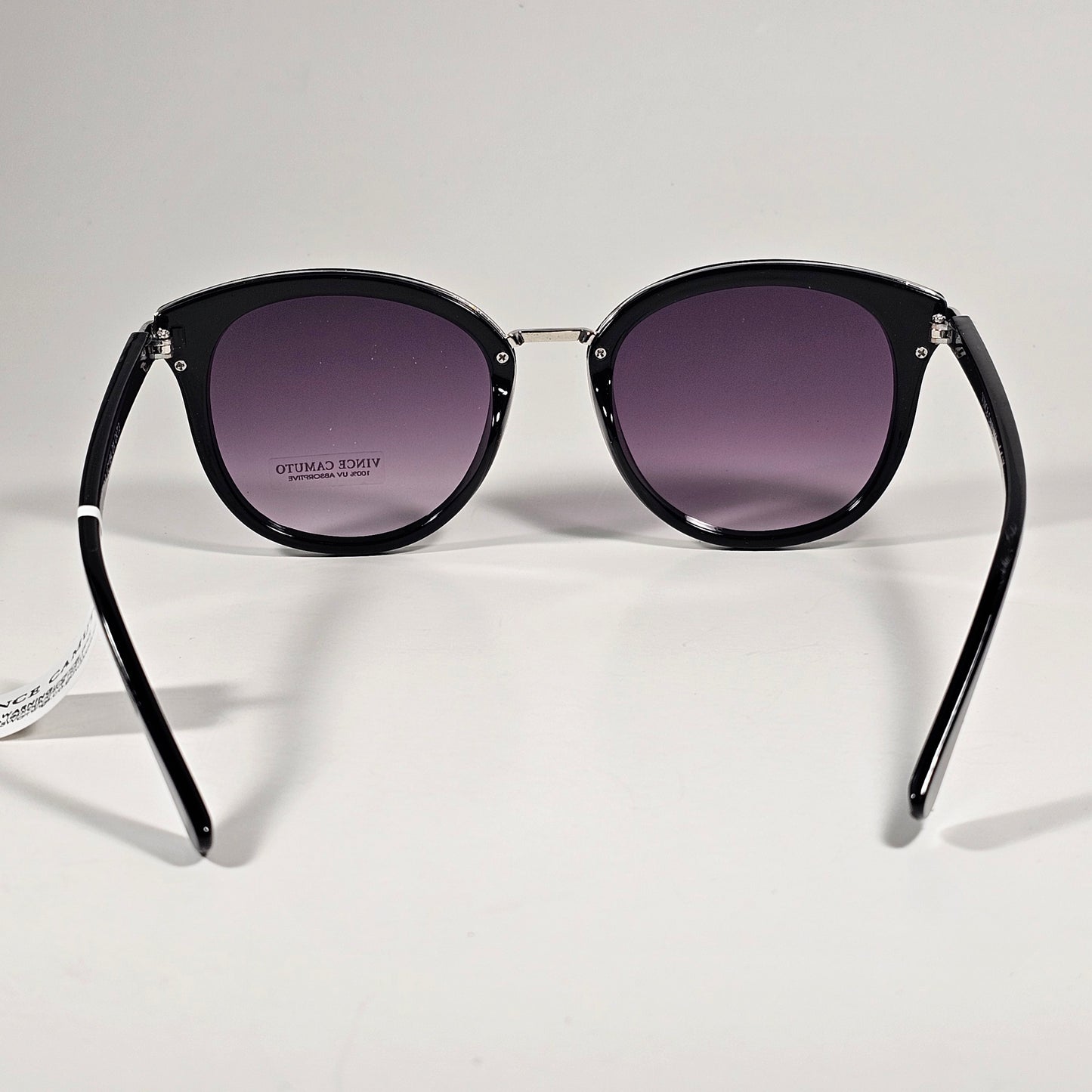 Vince Camuto VC1184 OX Cat Eye Sunglasses Black Frame Smoke Gradient Lens - Sunglasses