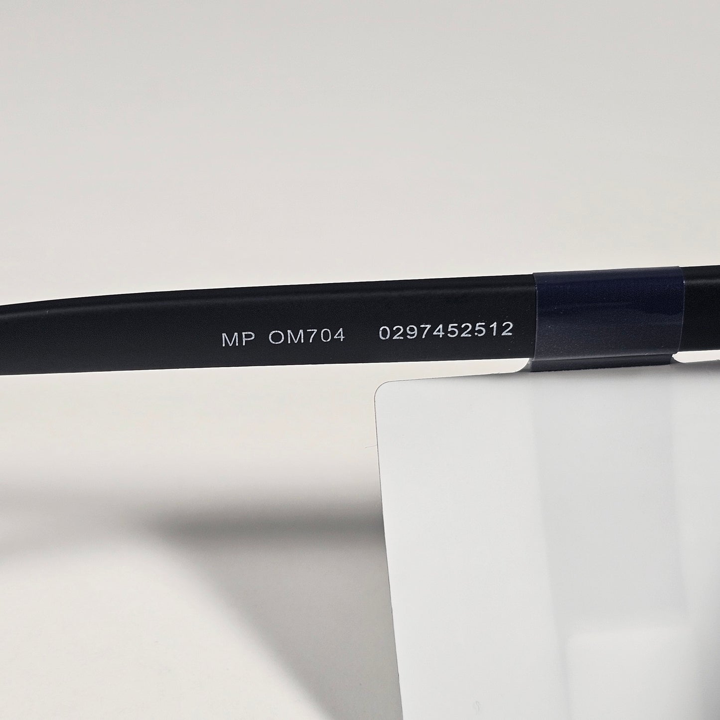 Tommy Hilfiger MP OM704 Rectangular Sunglasses Matte Black Frame Gray Lens - Sunglasses