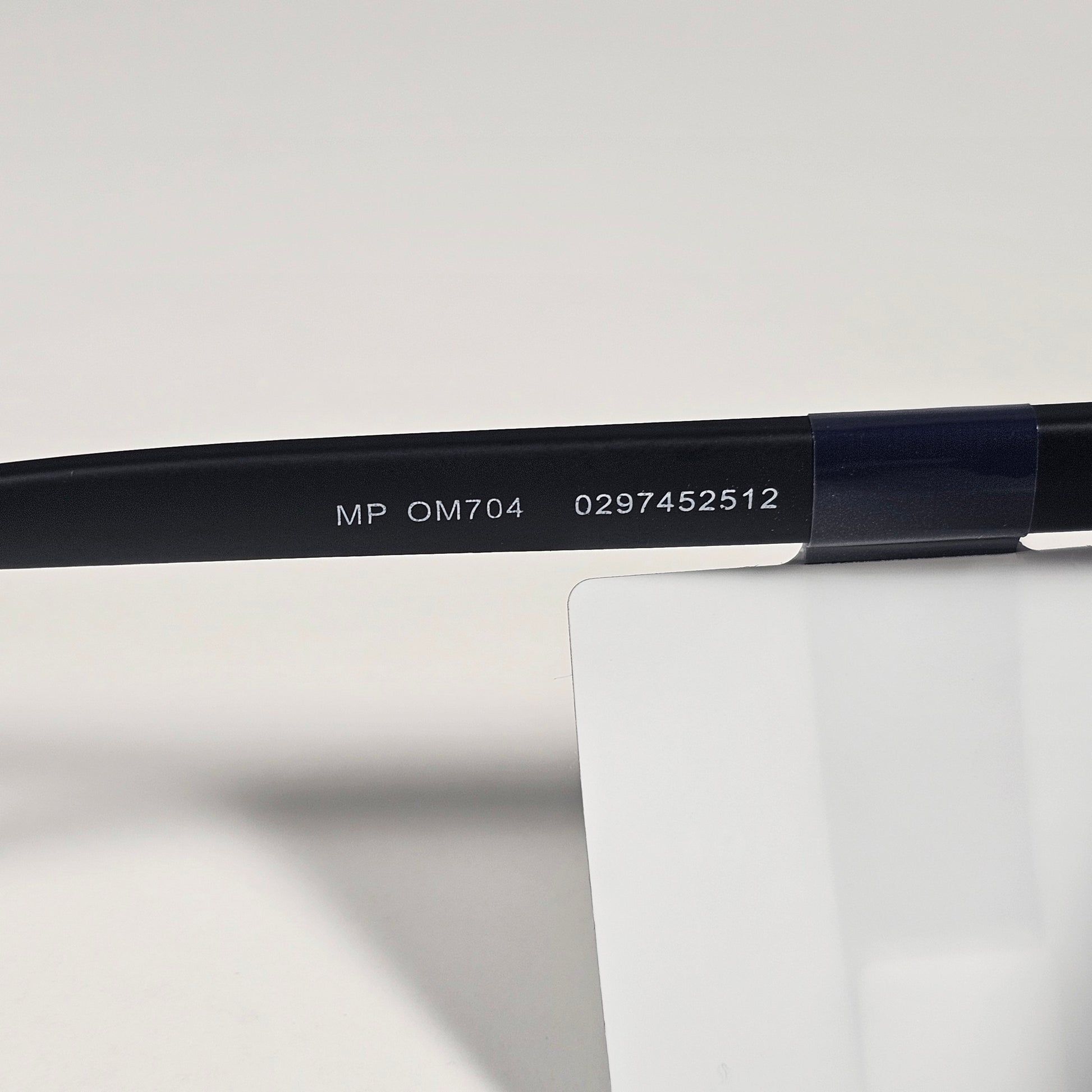 Tommy Hilfiger MP OM704 Rectangular Sunglasses Matte Black Frame Gray Lens - Sunglasses