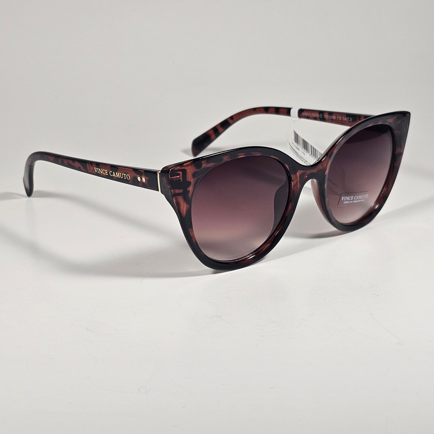 Vince Camuto VC1266 TS Cat Eye Sunglasses Tortoise Frame Brown Gradient Lens