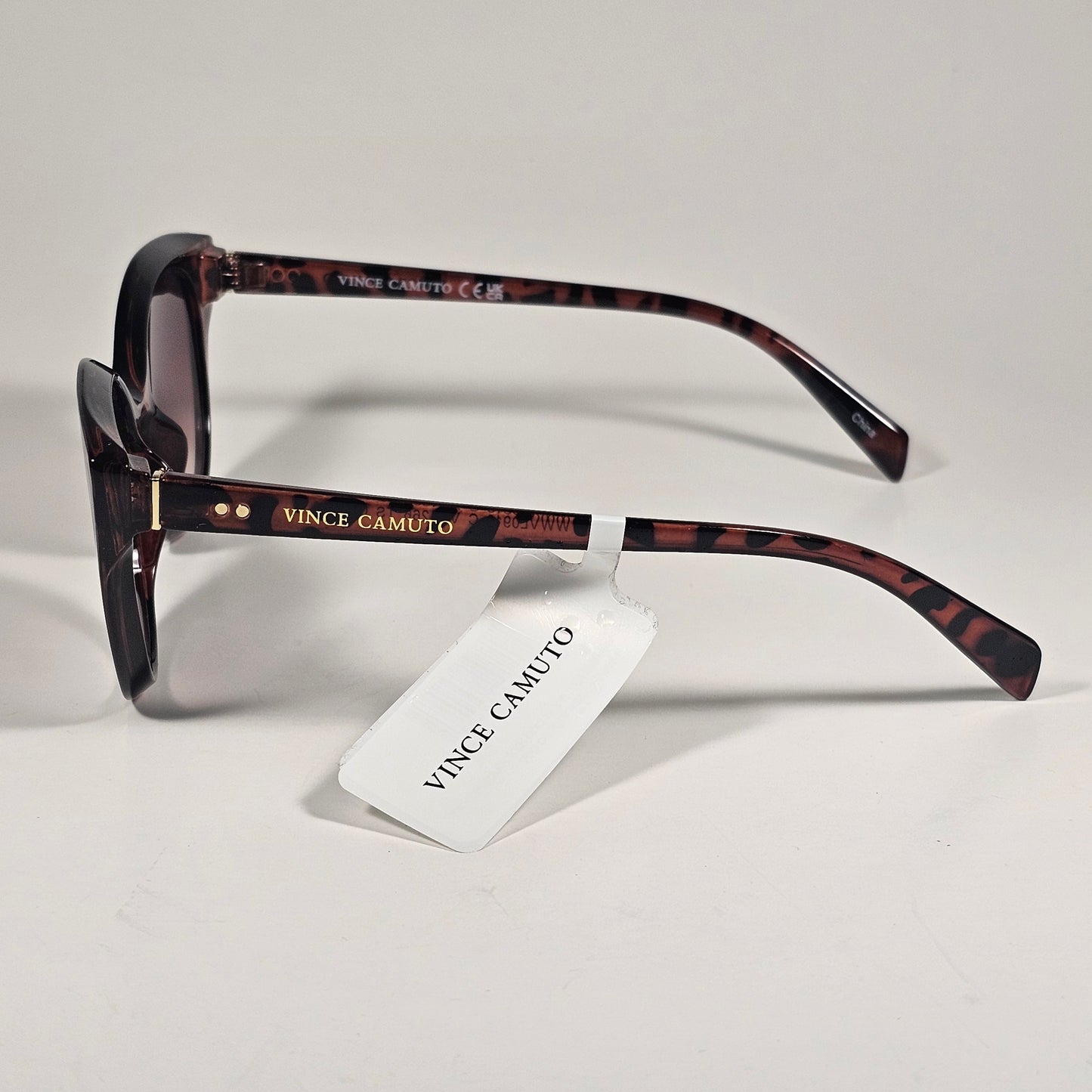 Vince Camuto VC1266 TS Cat Eye Sunglasses Tortoise Frame Brown Gradient Lens