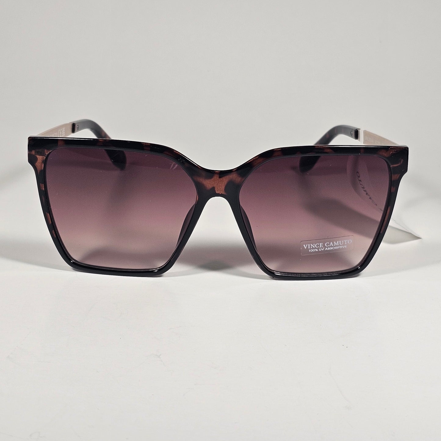 Vince Camuto VC1255 TS Oversize Cat Eye Sunglasses Tortoise Brown Gradient Lens