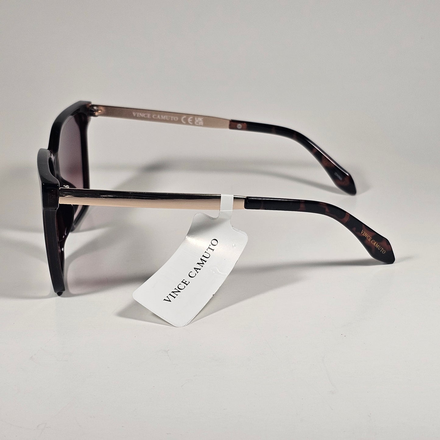 Vince Camuto VC1255 TS Oversize Cat Eye Sunglasses Tortoise Brown Gradient Lens