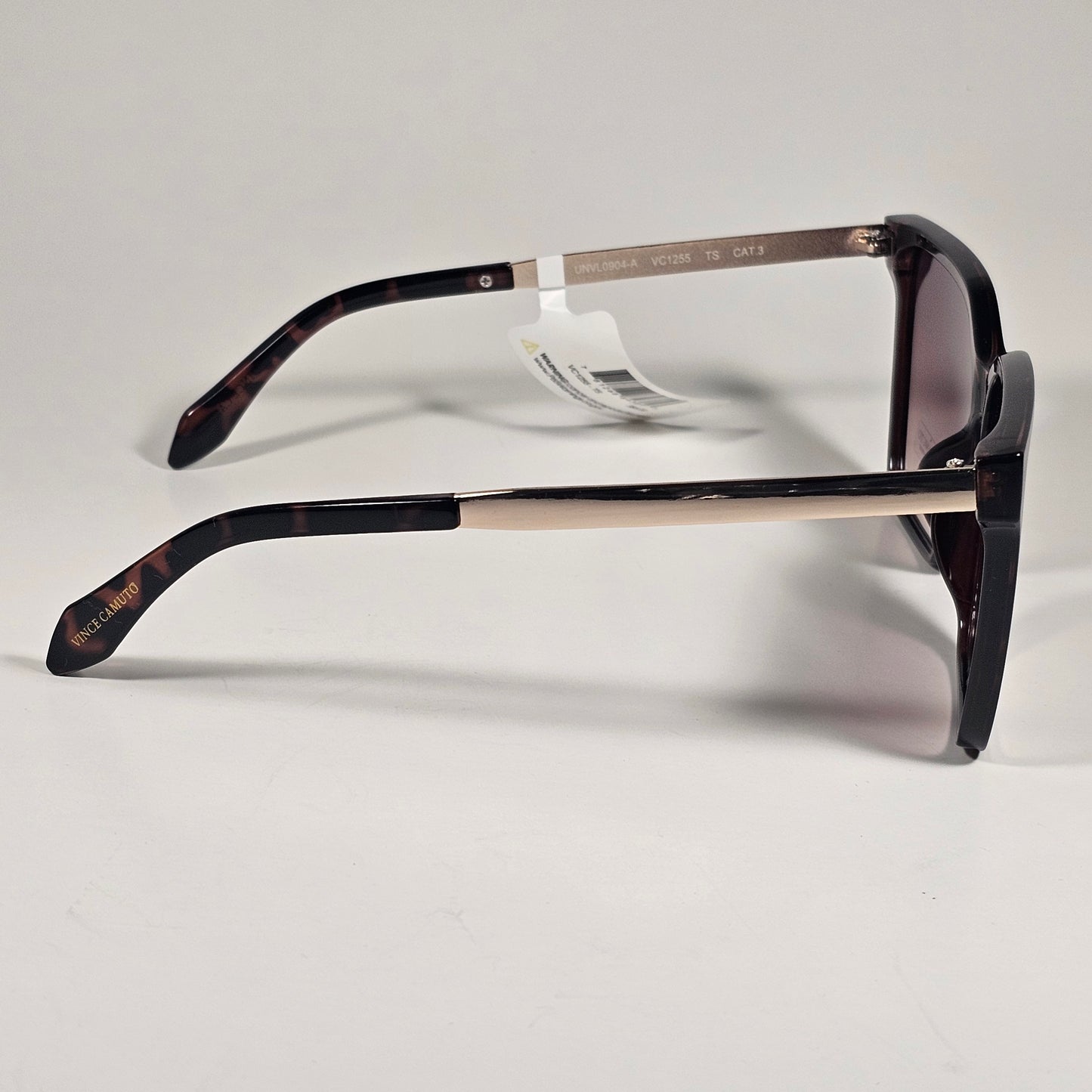 Vince Camuto VC1255 TS Oversize Cat Eye Sunglasses Tortoise Brown Gradient Lens
