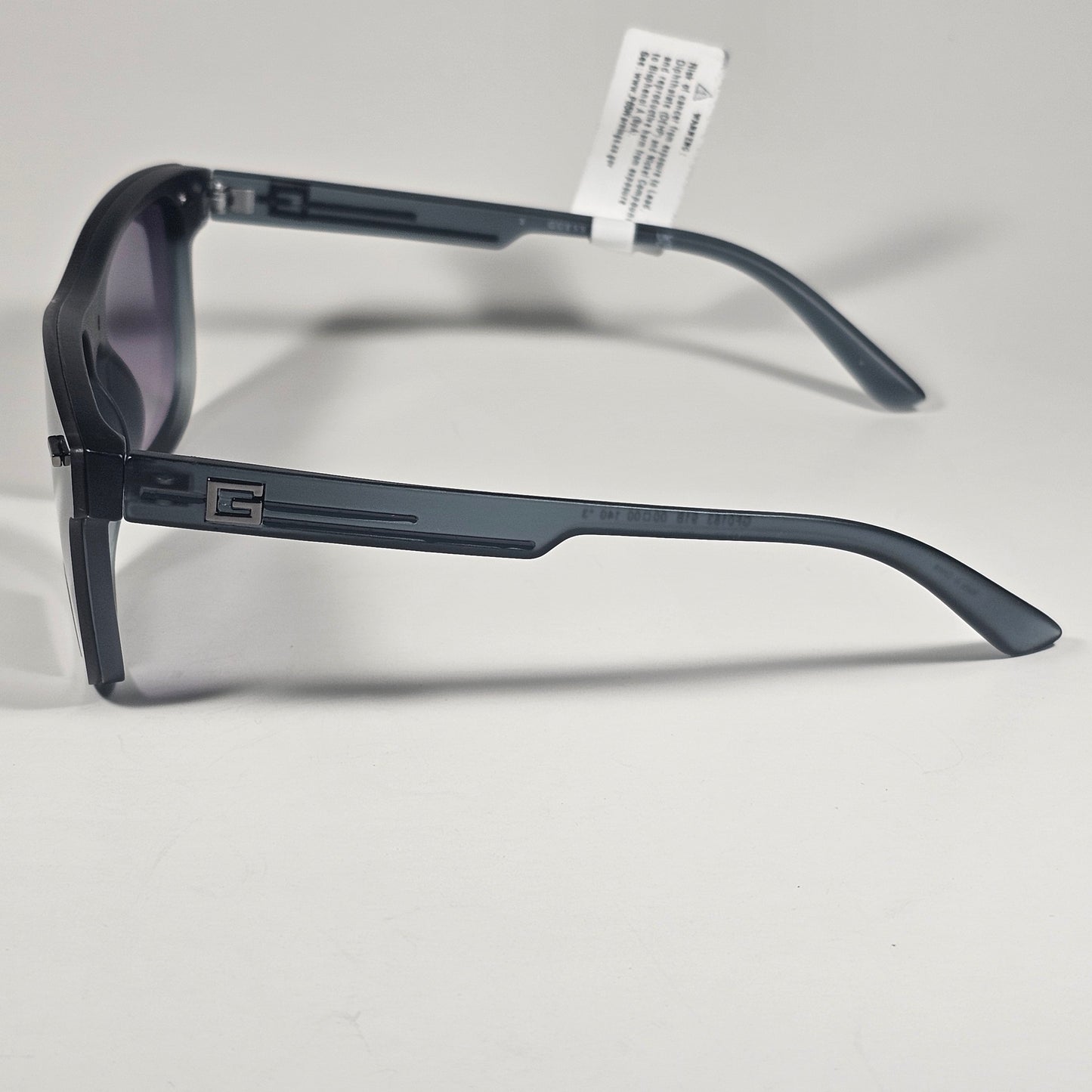 Guess Rectangular Rimless Shield Sunglasses Gray Frame Gray Gradient GF0183 91B