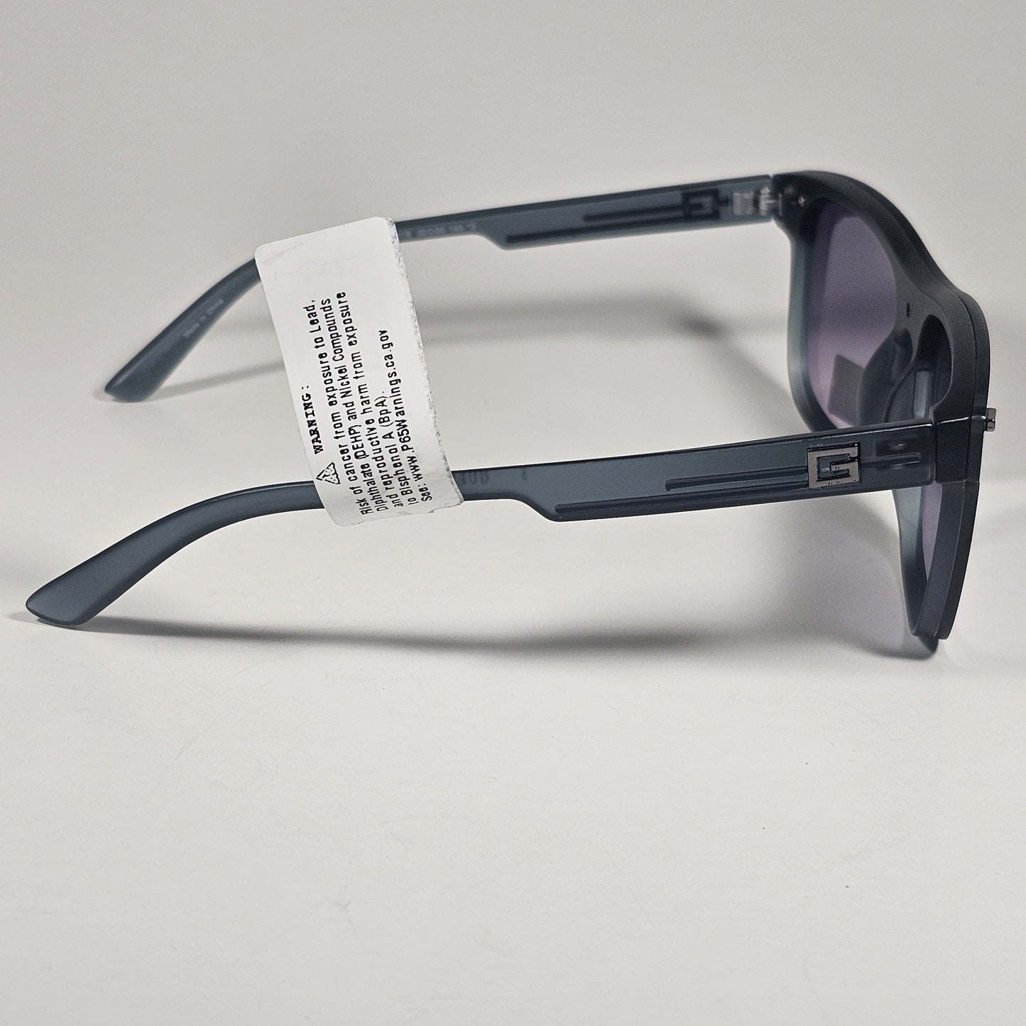 Guess Rectangular Rimless Shield Sunglasses Gray Frame Gray Gradient GF0183 91B