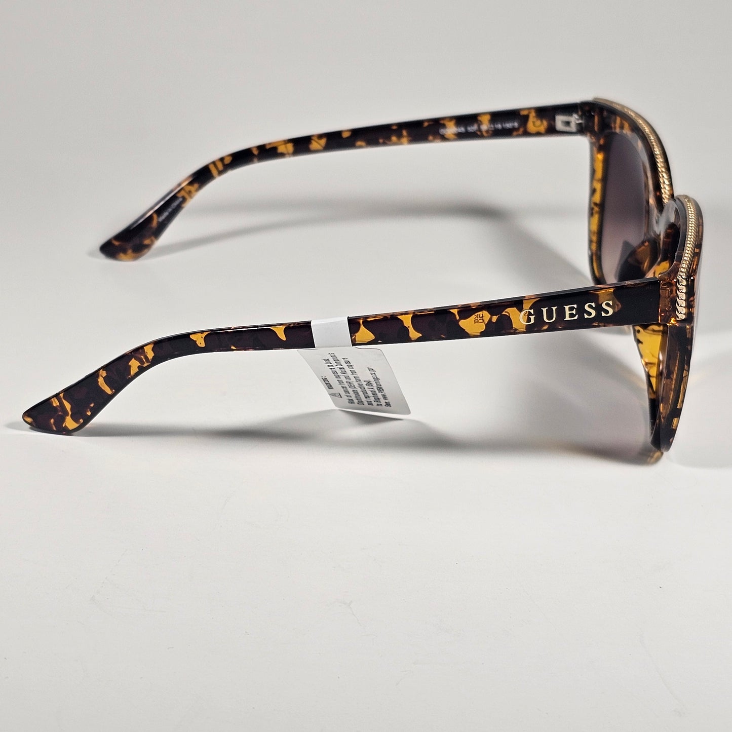 Guess GO00045 52F Cat Eye Sunglasses Brown Tortoise Gold Brown Gradient Lens