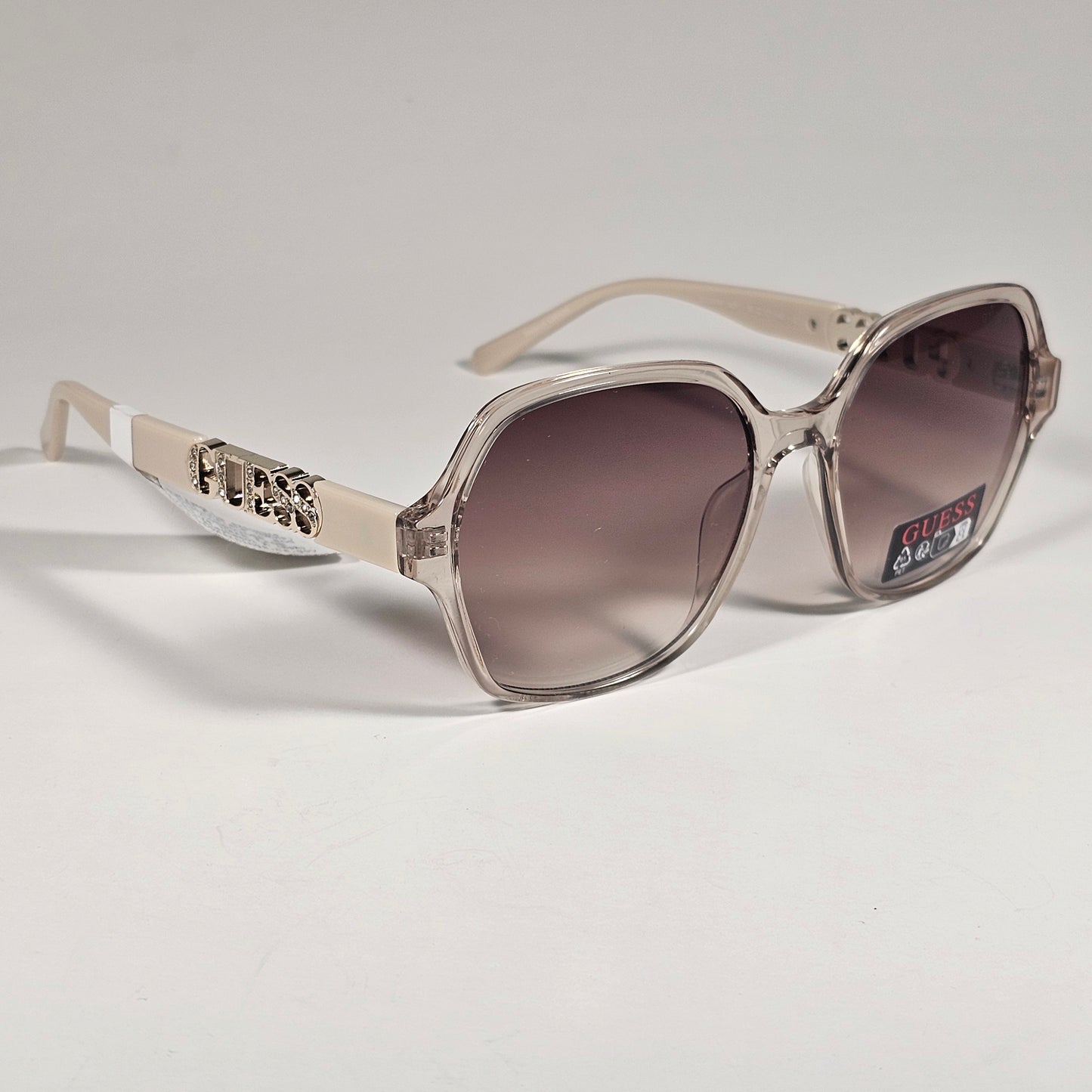 Guess GO00091 45F Butterfly Sunglasses Nude Frame Brown Gradient Lens 57mm
