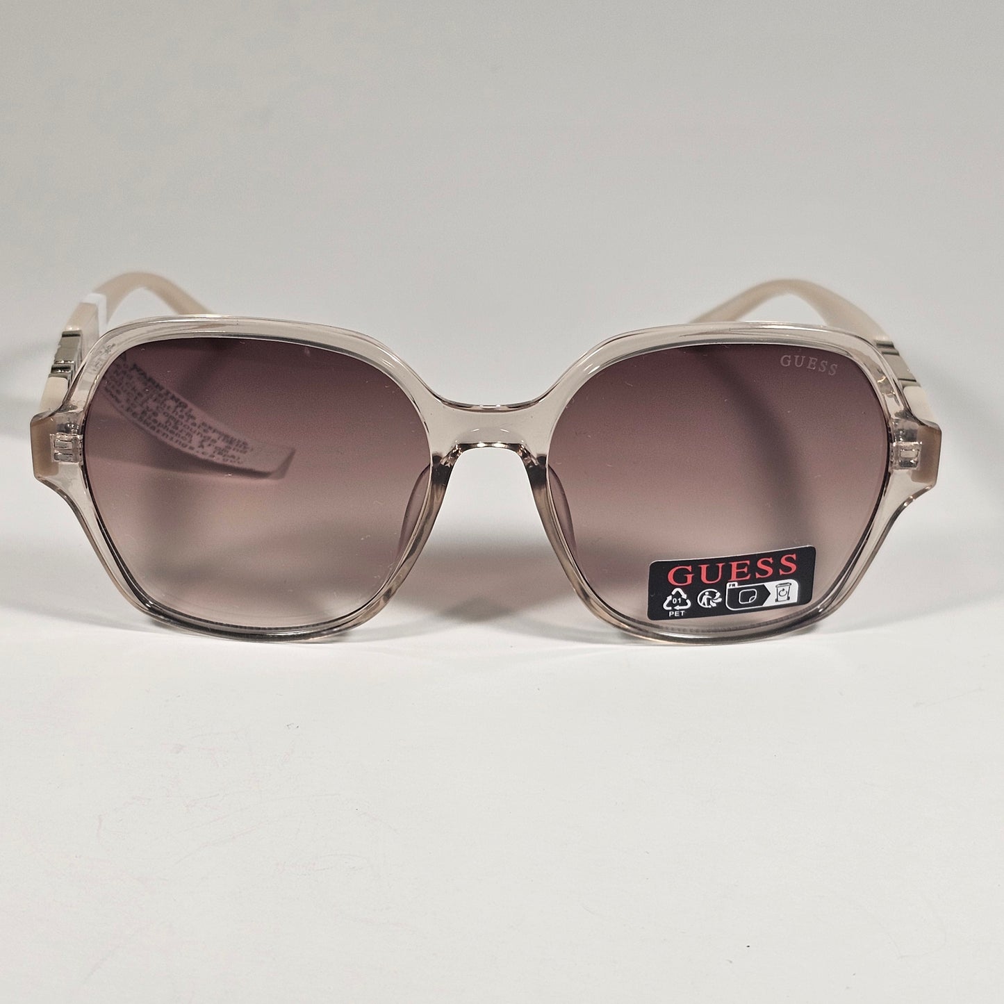 Guess GO00091 45F Butterfly Sunglasses Nude Frame Brown Gradient Lens 57mm