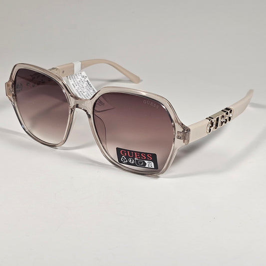 Guess GO00091 45F Butterfly Sunglasses Nude Frame Brown Gradient Lens 57mm