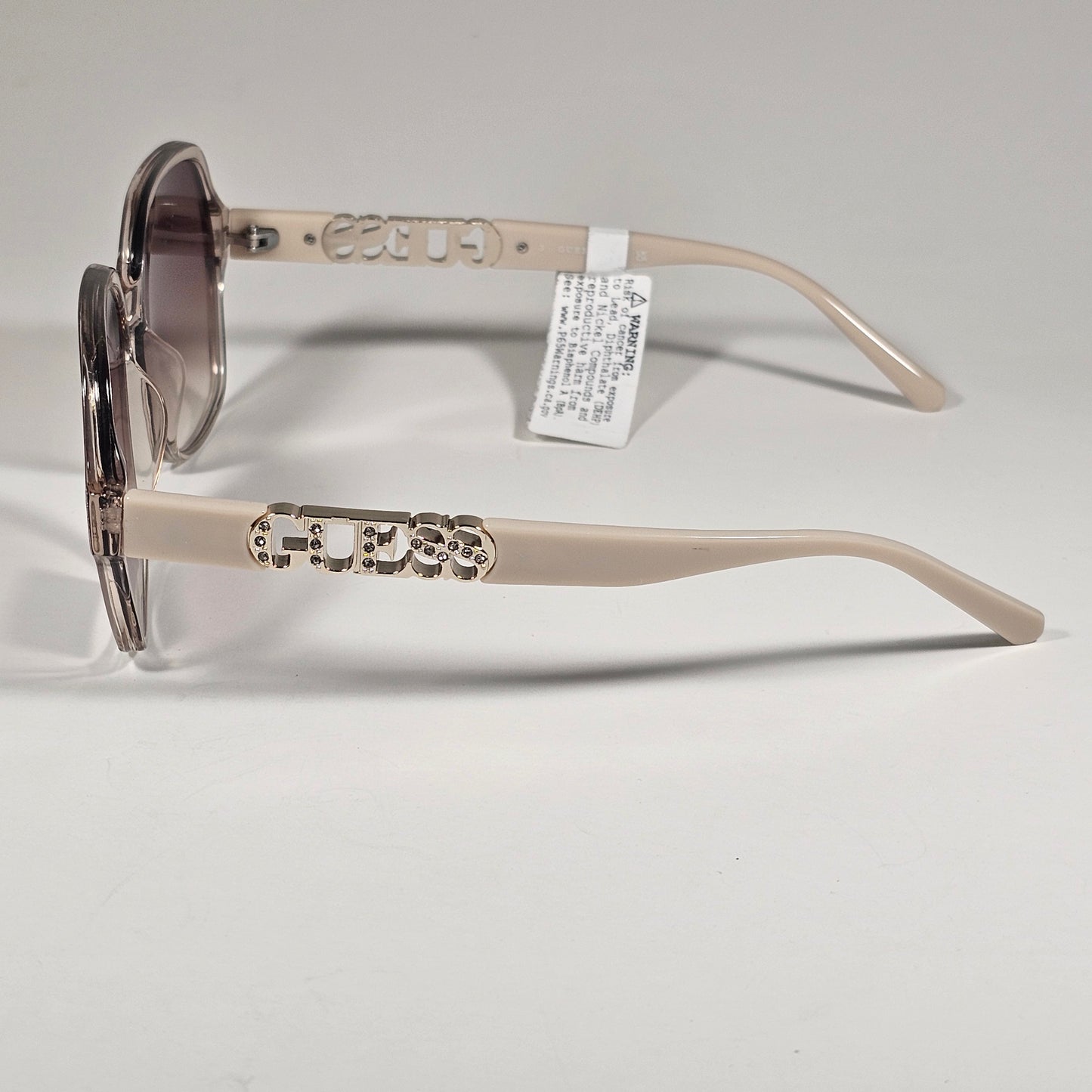 Guess GO00091 45F Butterfly Sunglasses Nude Frame Brown Gradient Lens 57mm